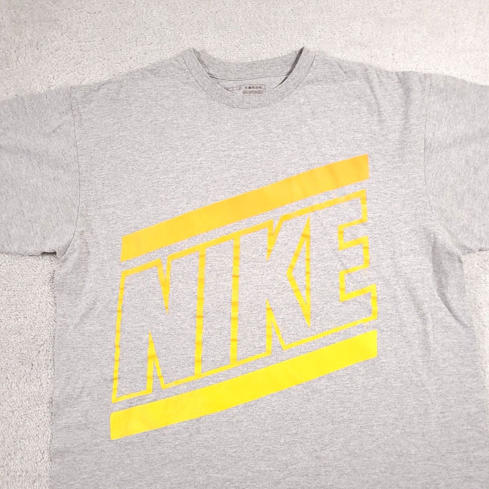 Nike Nike Big Logo Spellout Gray Men’s Large Y2K Athletic Graphic T-Shirt Tee Size US L / EU 52-54 / 3 - 3 Thumbnail