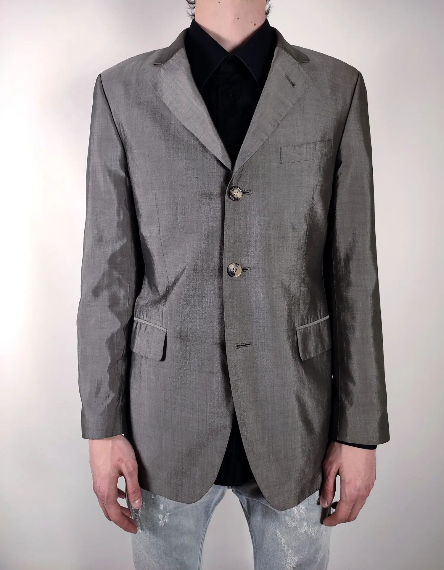 Hugo Boss Hugo Boss 100% Silk Blazer Size 46R - 2 Thumbnail