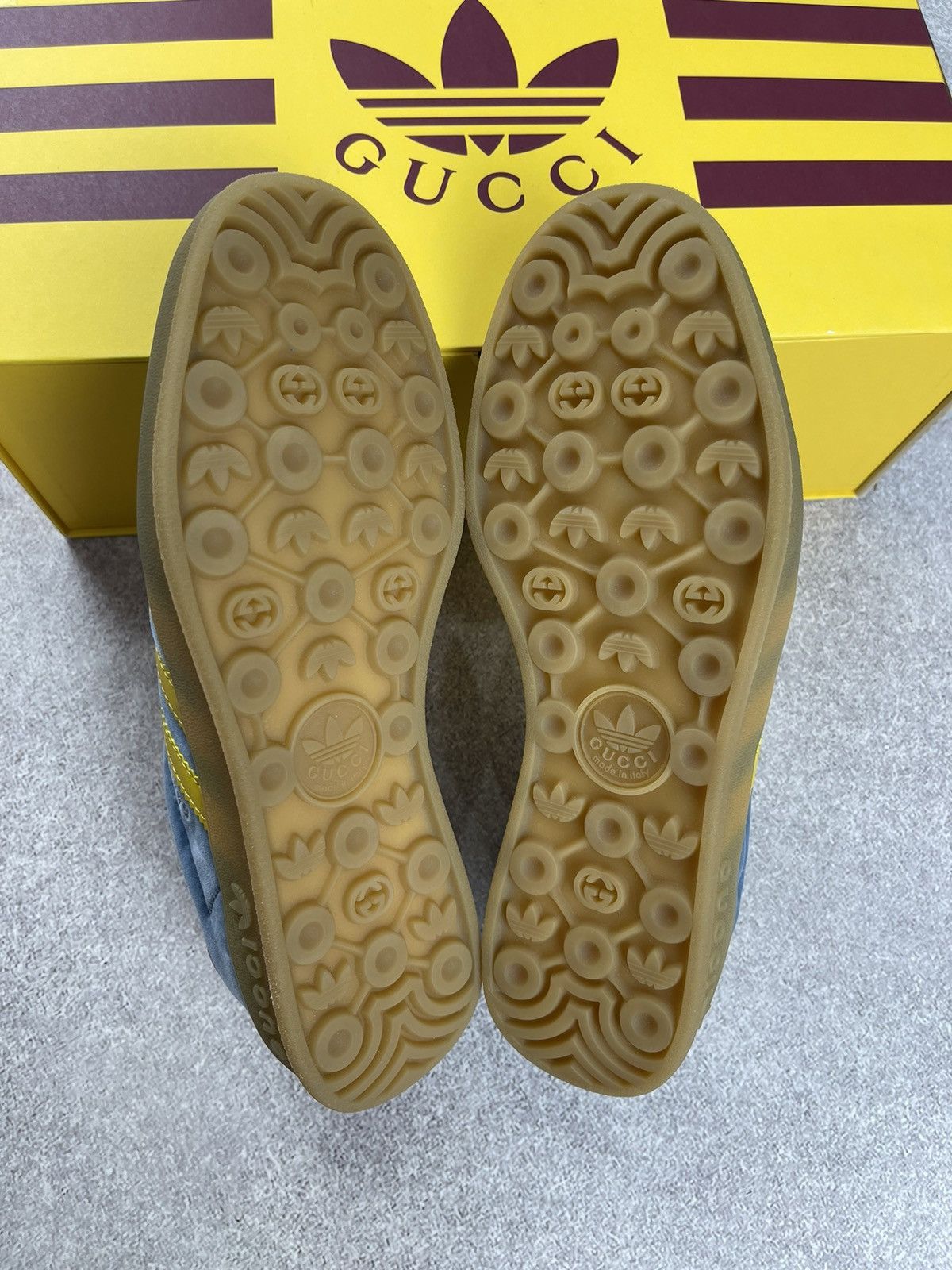 Gucci Adidas x Gucci Gazelle Blue/Yellow Size US 8.5 Size US 8.5 / EU 41-42 - 11 Thumbnail
