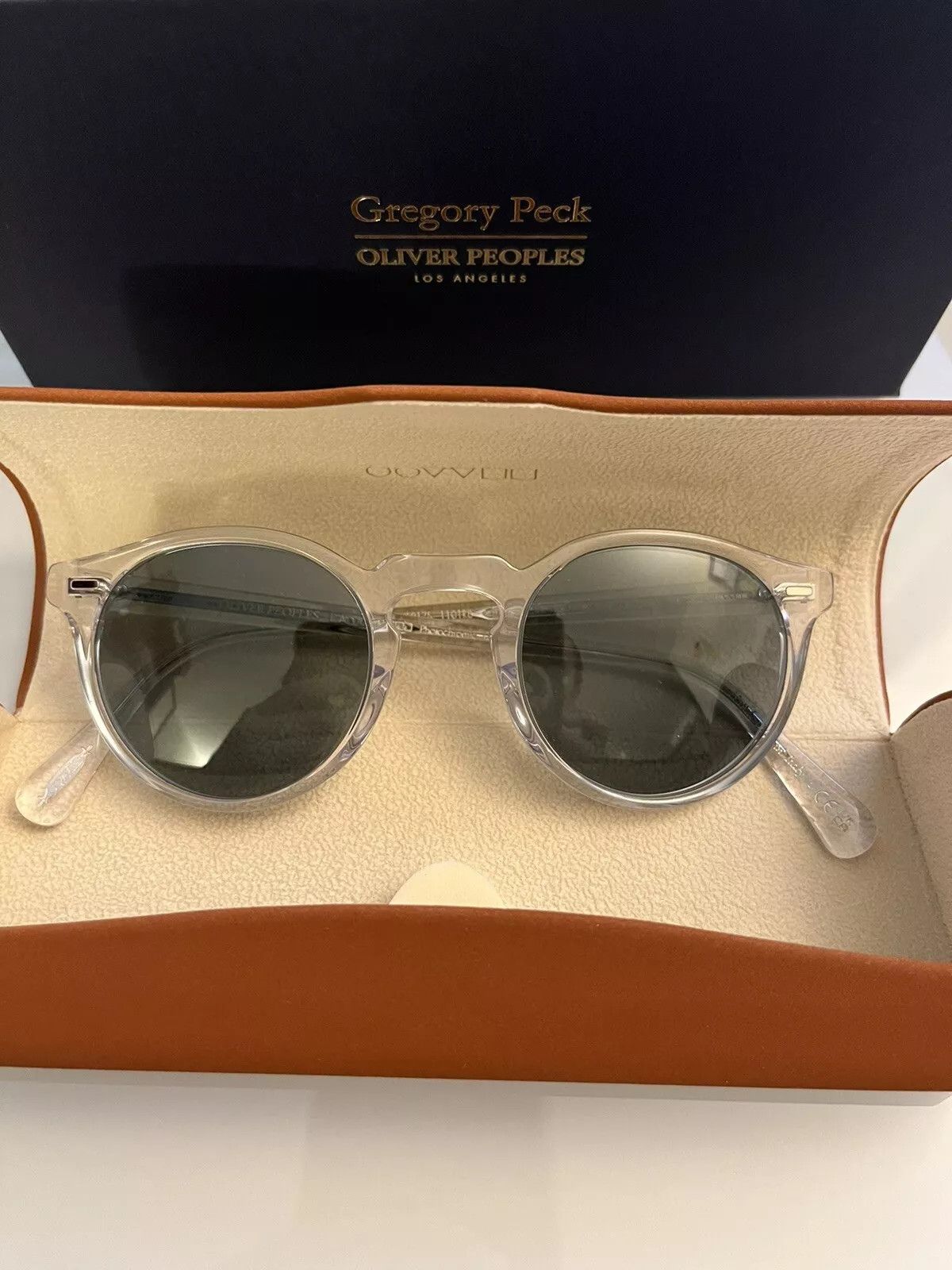 Oliver Peoples Oliver Peoples Gregory Peck Sun Crystal / Blue Photo Size ONE SIZE - 5 Thumbnail