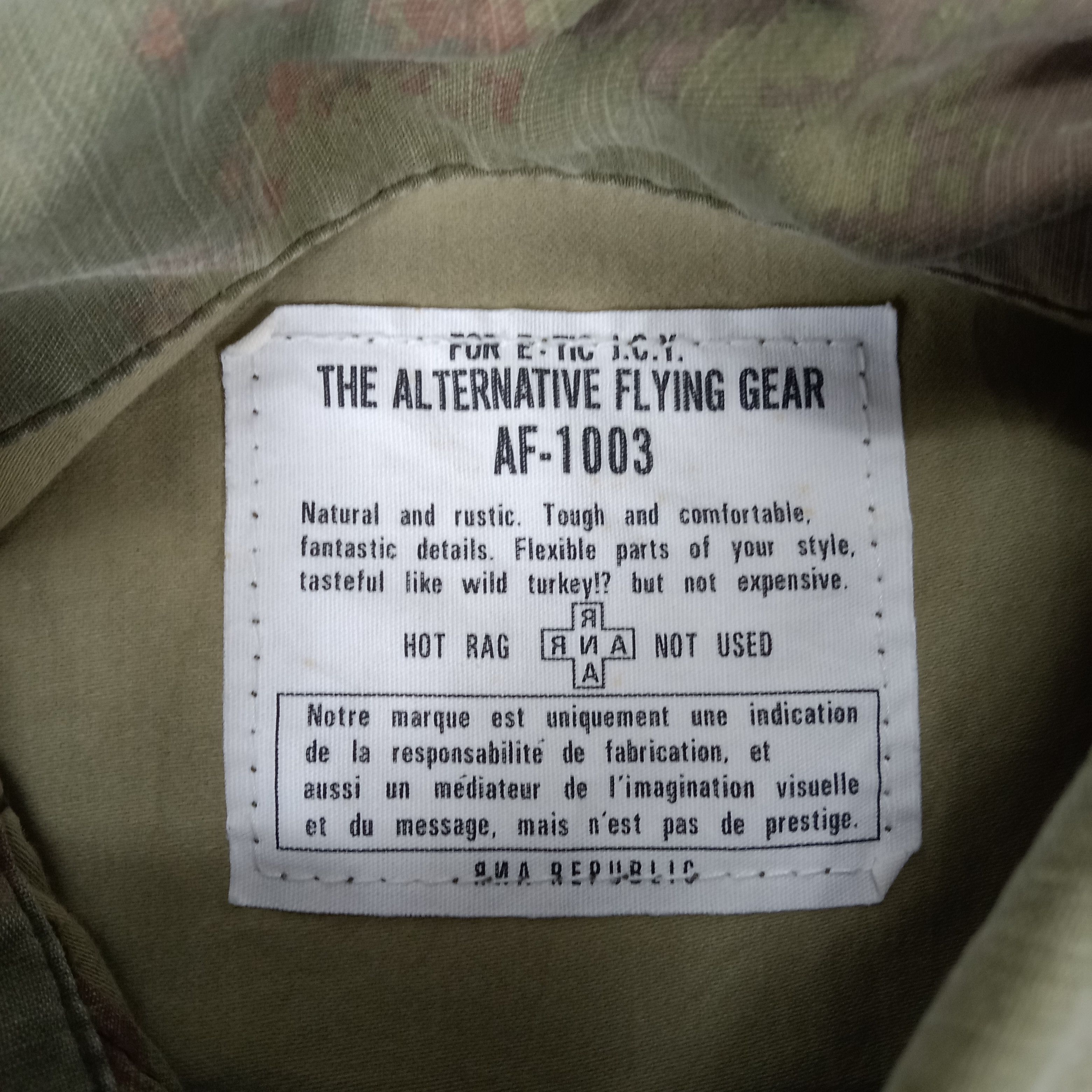 Japanese Brand × Vintage RNA Inc The Alternative Flying Army Style Jacket Size US L / EU 52-54 / 3 - 3 Thumbnail