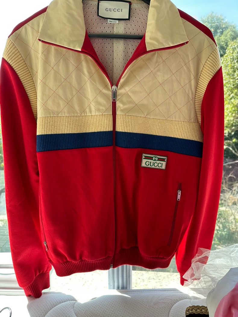 Gucci Gucci Logo Knit Sports Jacket Size US M / EU 48-50 / 2 - 1 Thumbnail