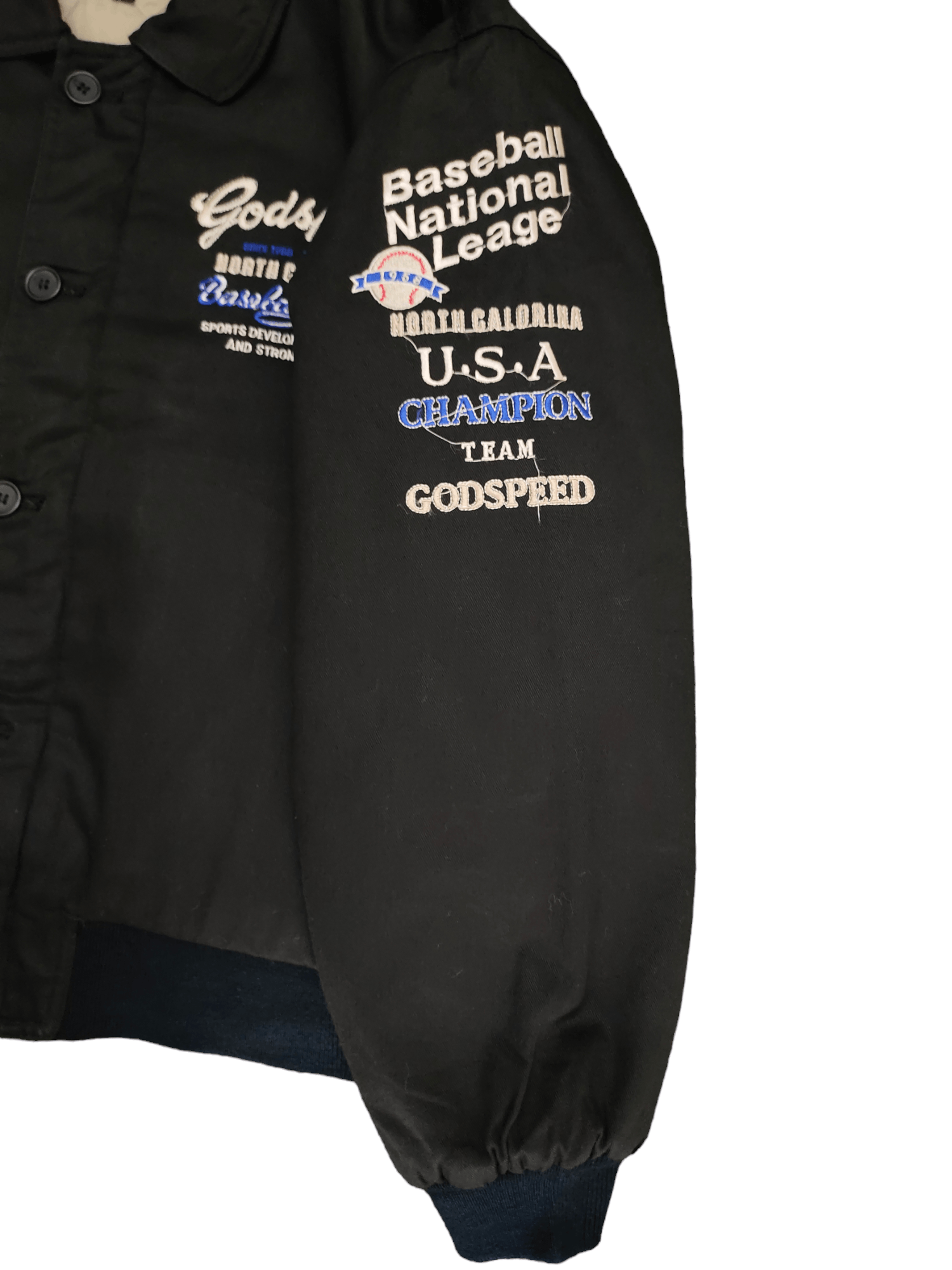 MLB 1990s North Calorina Baseball National Team Quilted Jacket Size US L / EU 52-54 / 3 - 8 Thumbnail