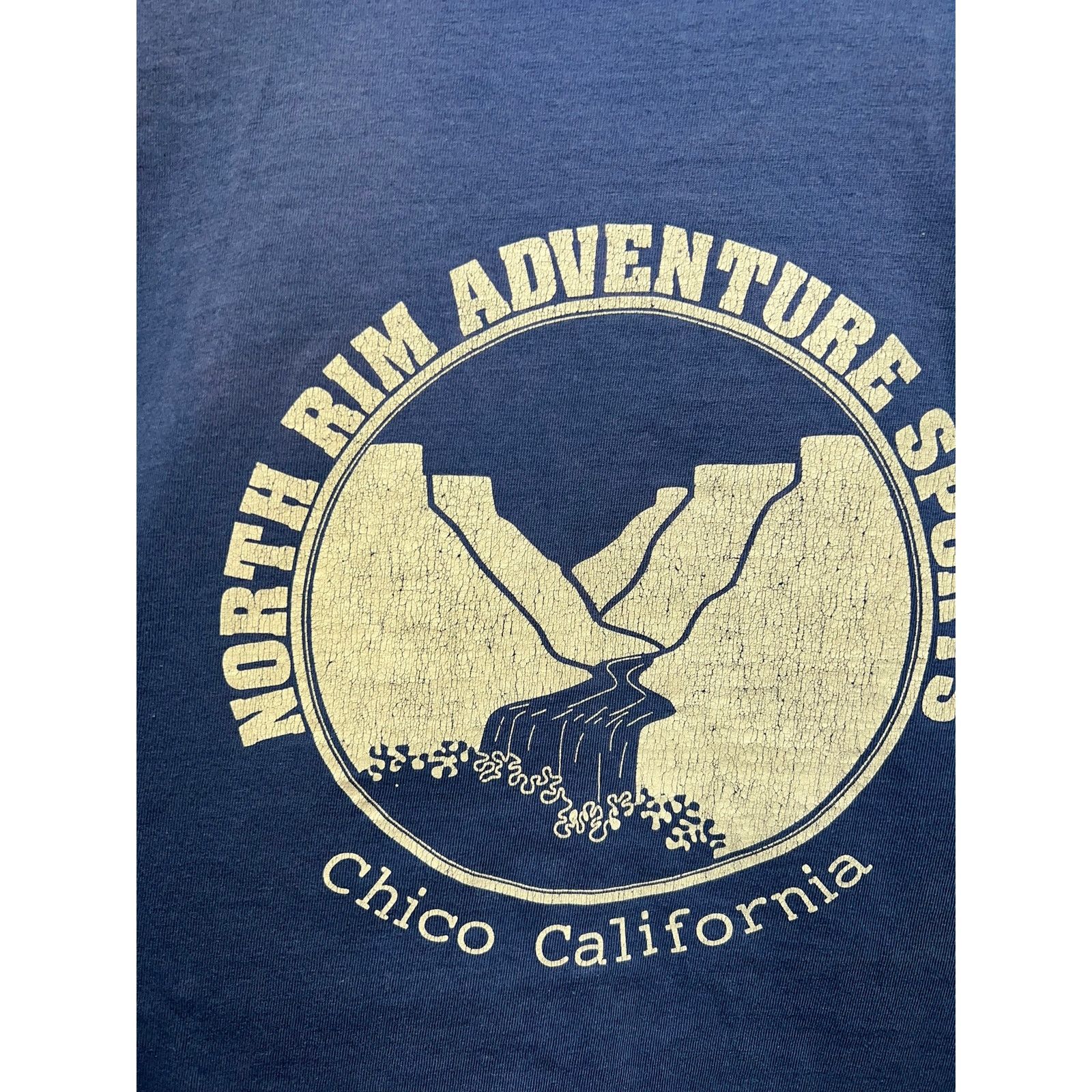 Hanes Vintage North Rim Adventure Sports Shirt Chico Blue 90s L Size US L / EU 52-54 / 3 - 6 Thumbnail