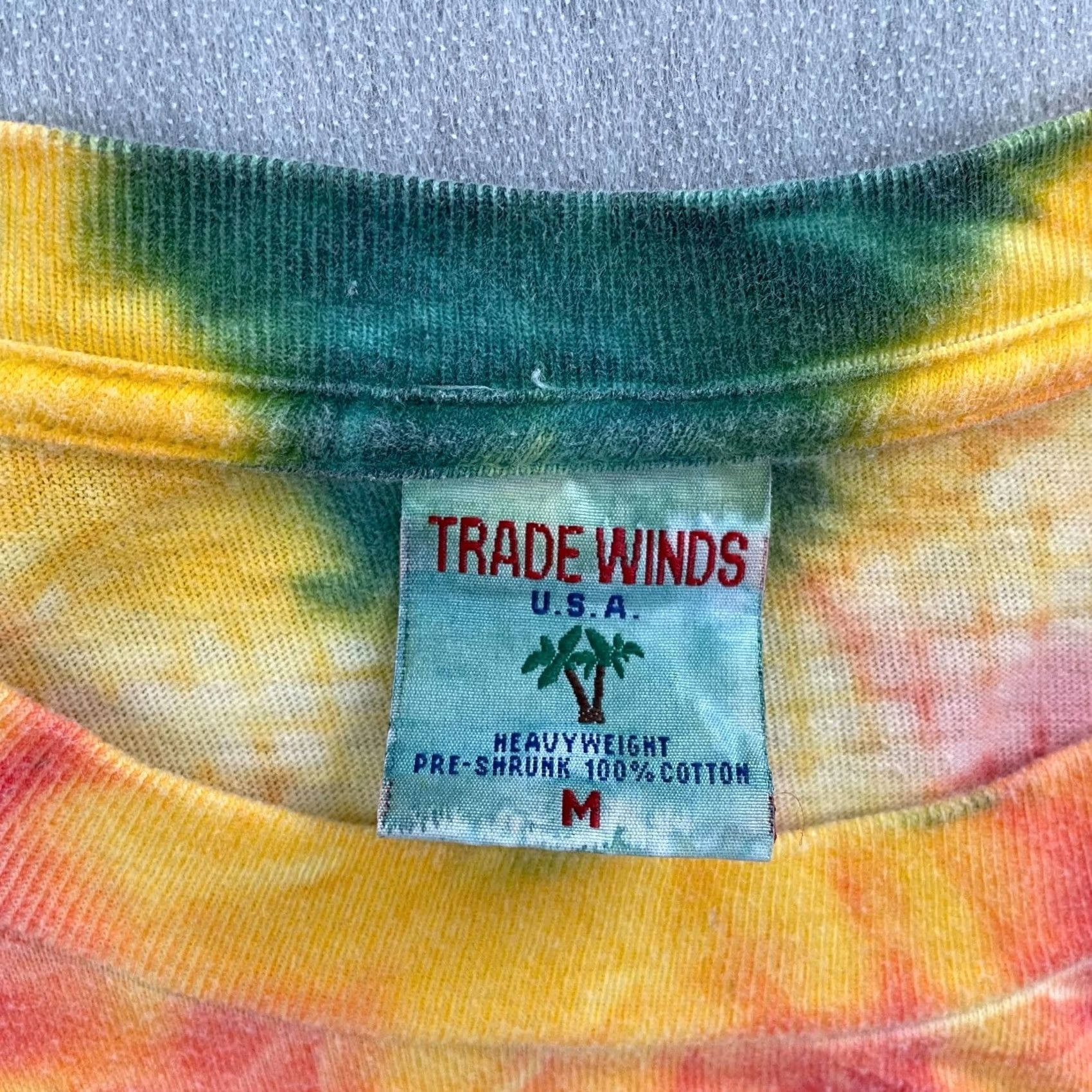 Vintage VINTAGE Jamaica Shirt Adult Medium Tie Dye Smile Mon Embroidered Mens M 90s Size US M / EU 48-50 / 2 - 6 Thumbnail