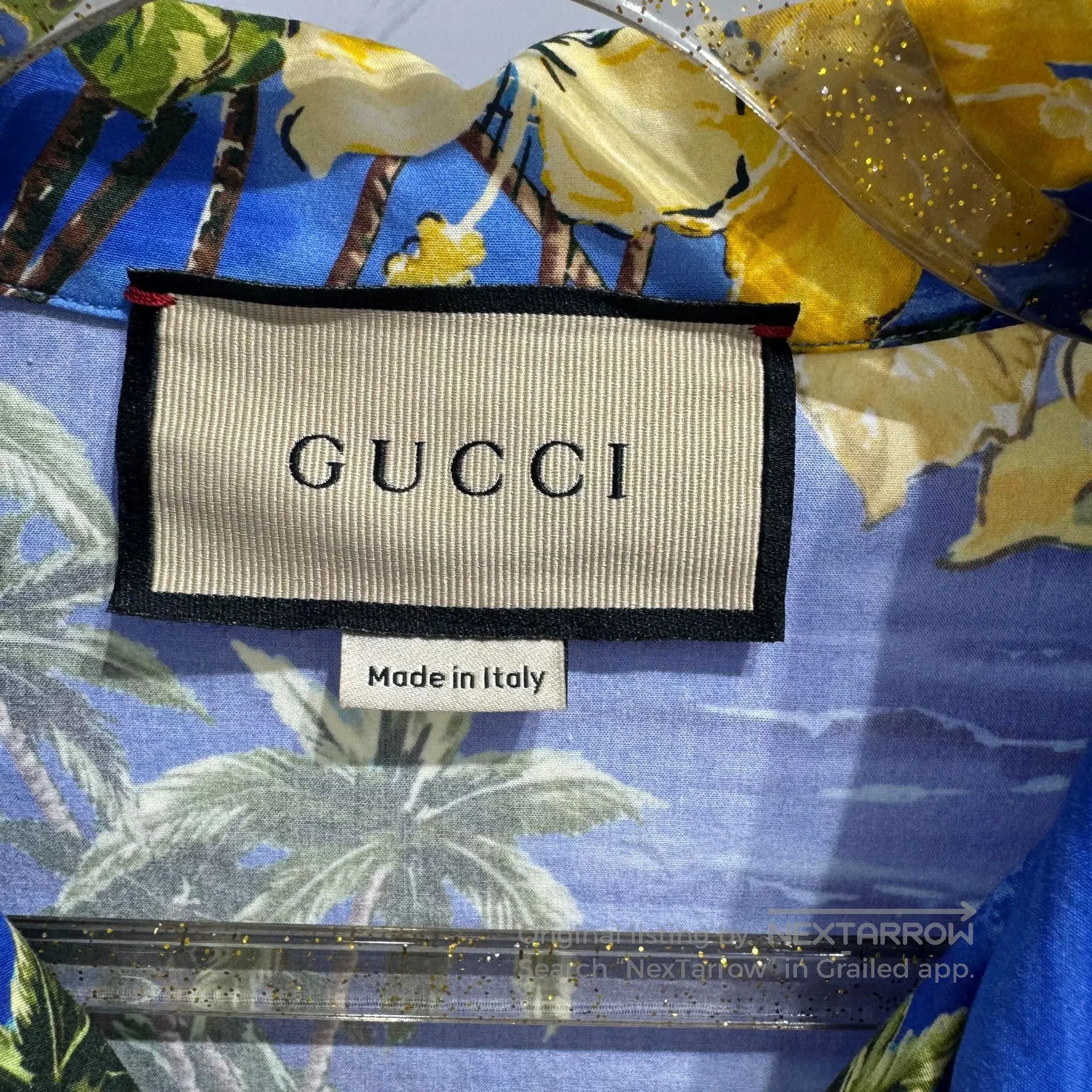 Gucci Gucci Coconut Tree Floral Print Shirt. Size US M / EU 48-50 / 2 - 3 Thumbnail