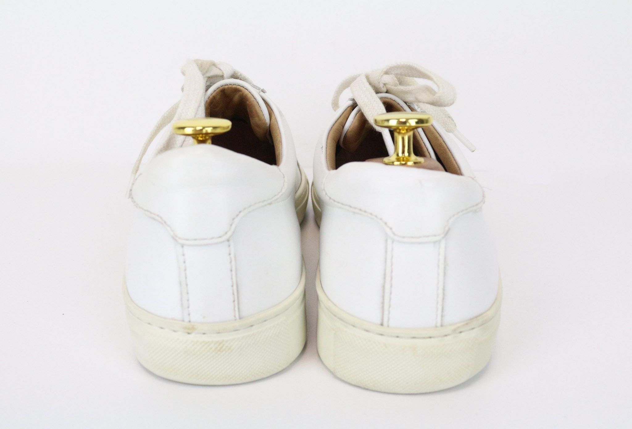 Suitsupply EU41 White Leather Low-Top Sneakers 74684 Size US 8 / EU 41 - 6 Thumbnail
