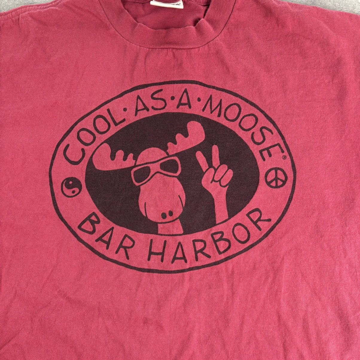 Other VINTAGE Cool As A Moose Shirt red Bar Harbor Maine Peace Size US M / EU 48-50 / 2 - 3 Thumbnail