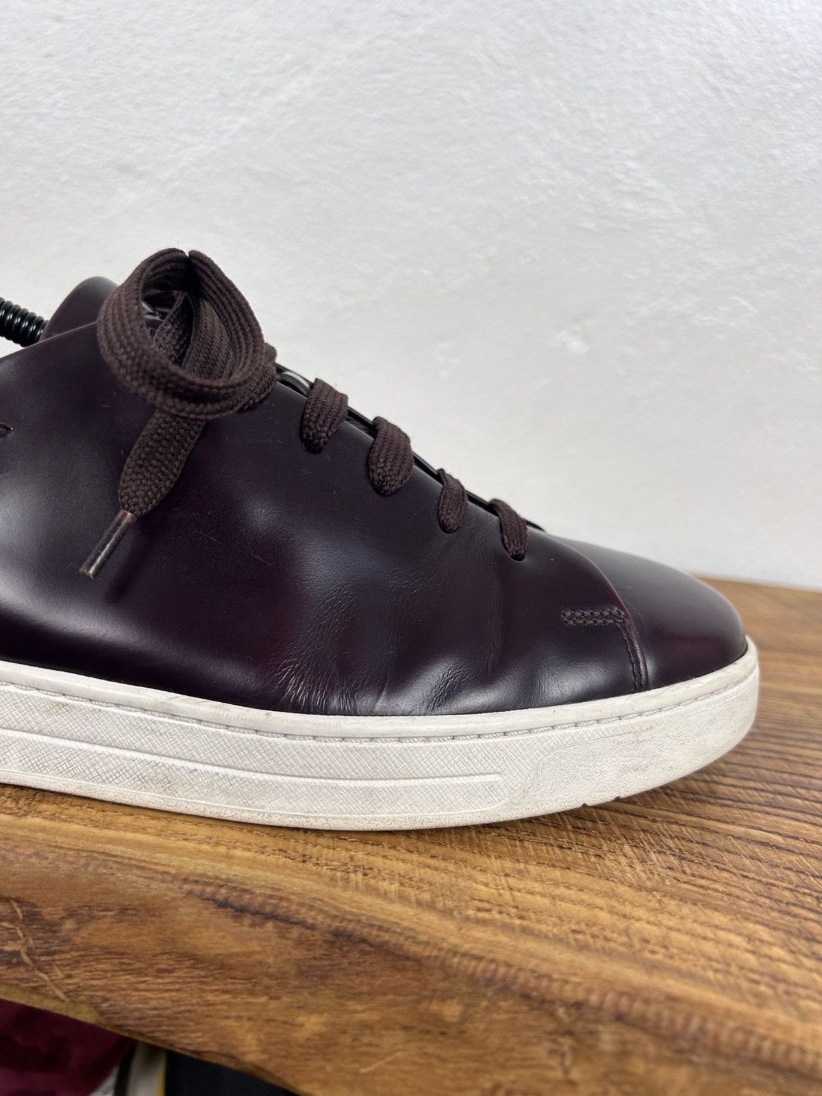 Prada Prada 4E2996 Brushed Spazzolato Leather Sneakers Size US 10 / EU 43 - 9 Thumbnail