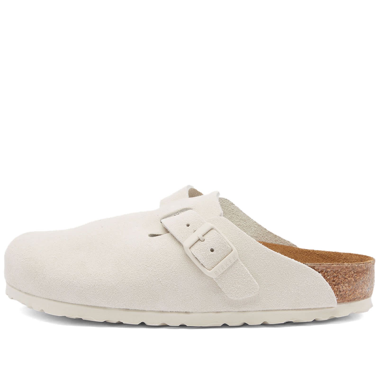 Birkenstock Birkenstock Boston Suede Antique White 1024740 US 8 EU 39 Size US 8 / IT 38 - 2 Thumbnail