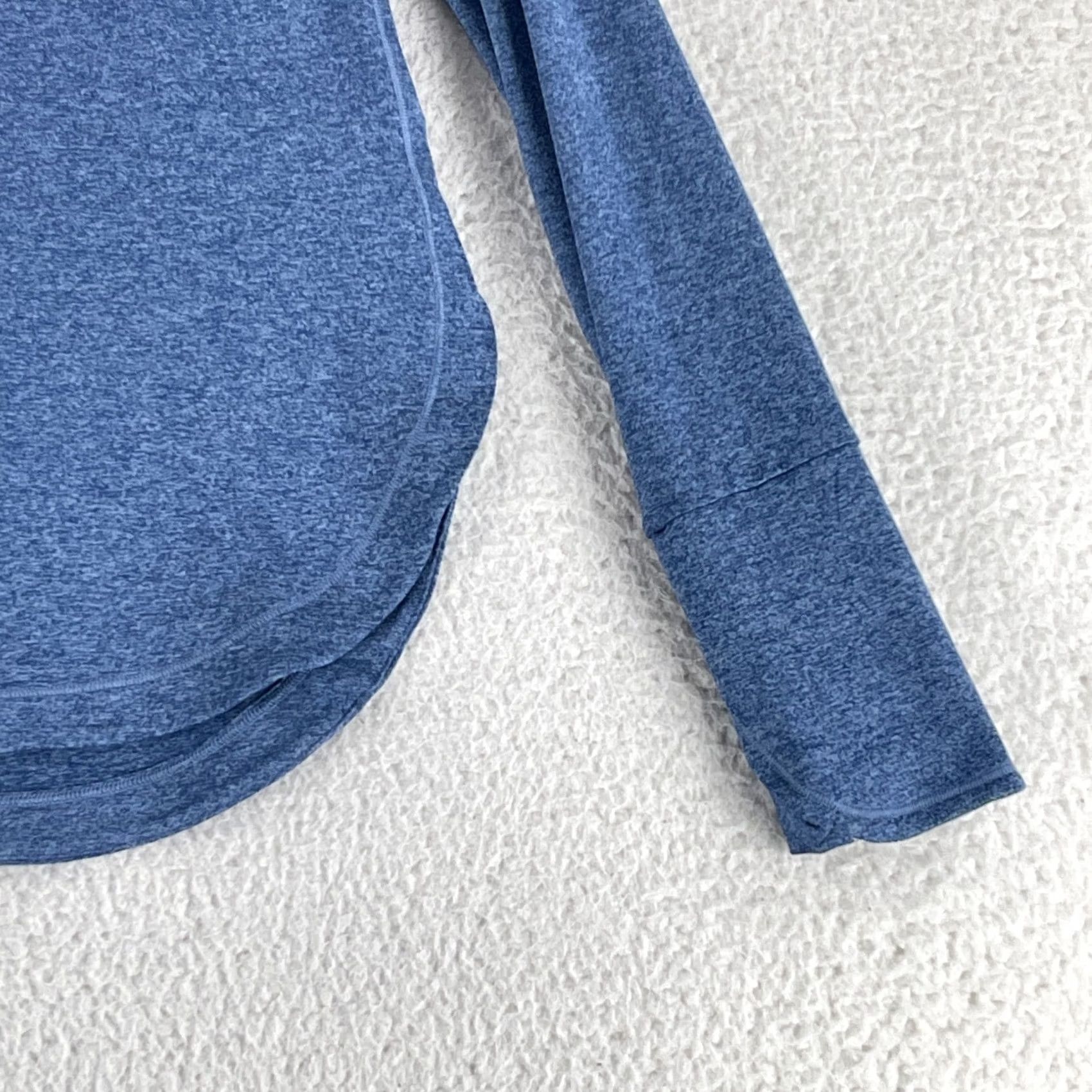 Athleta Athleta Uptempo Hoodie Sweatshirt Womens XS Blue Long Sleeve Hiking Outdoors Size XS / US 0-2 / IT 36-38 - 4 Thumbnail