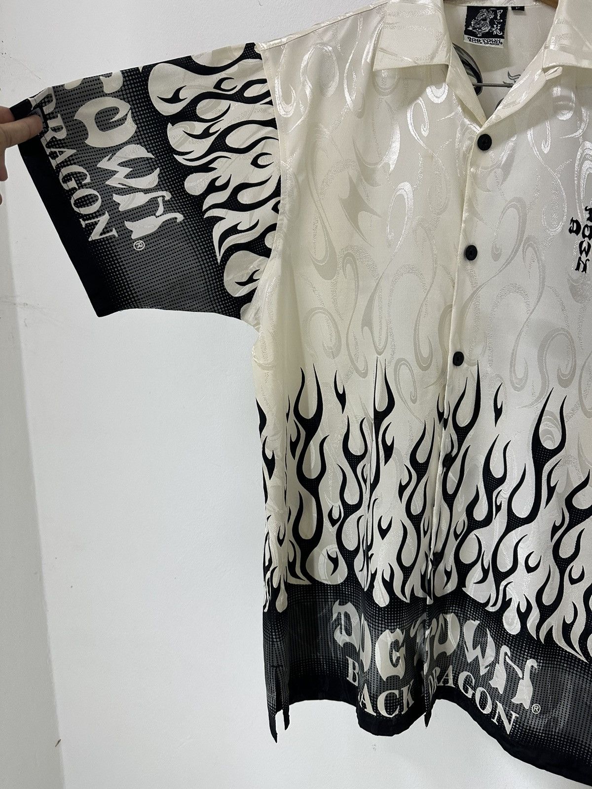 Dogtown Vintage Dog town Button Up Shirt Black Flame Black Dragon Size US L / EU 52-54 / 3 - 3 Thumbnail
