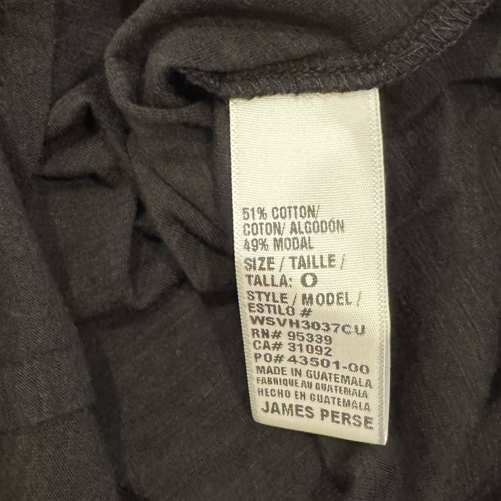 James Perse James Perse Standard Classic Black T-Shirt - Black Size 0 Size XS / US 0-2 / IT 36-38 - 6 Thumbnail