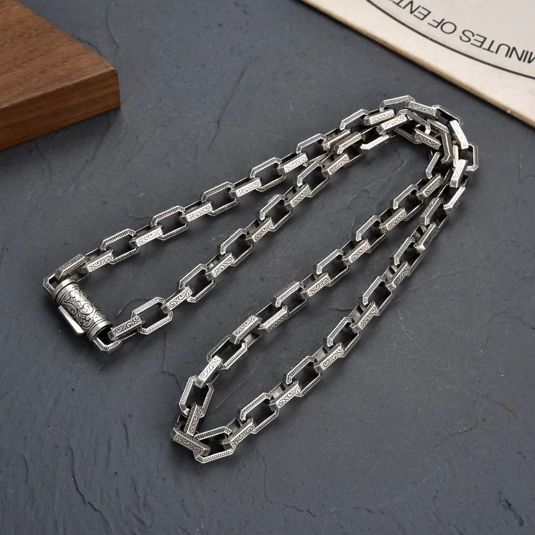 Jewelry Vine Grass Pattern Heavy Necklace Size ONE SIZE - 1 Thumbnail