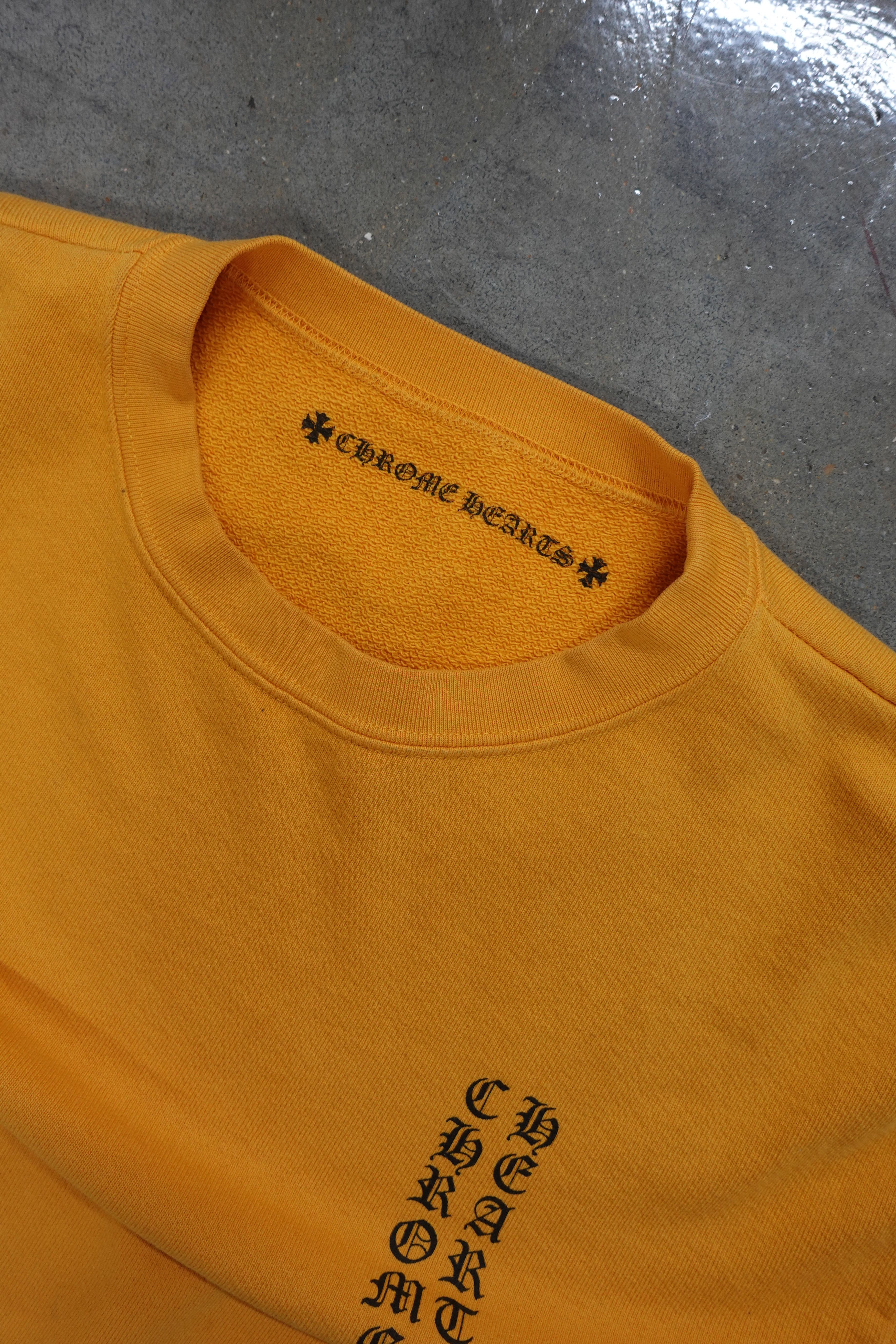 Chrome Hearts CHROME HEARTS SCRIPT SWEATSHIRT YELLOW BLACK Size US XS / EU 42 / 0 - 4 Thumbnail