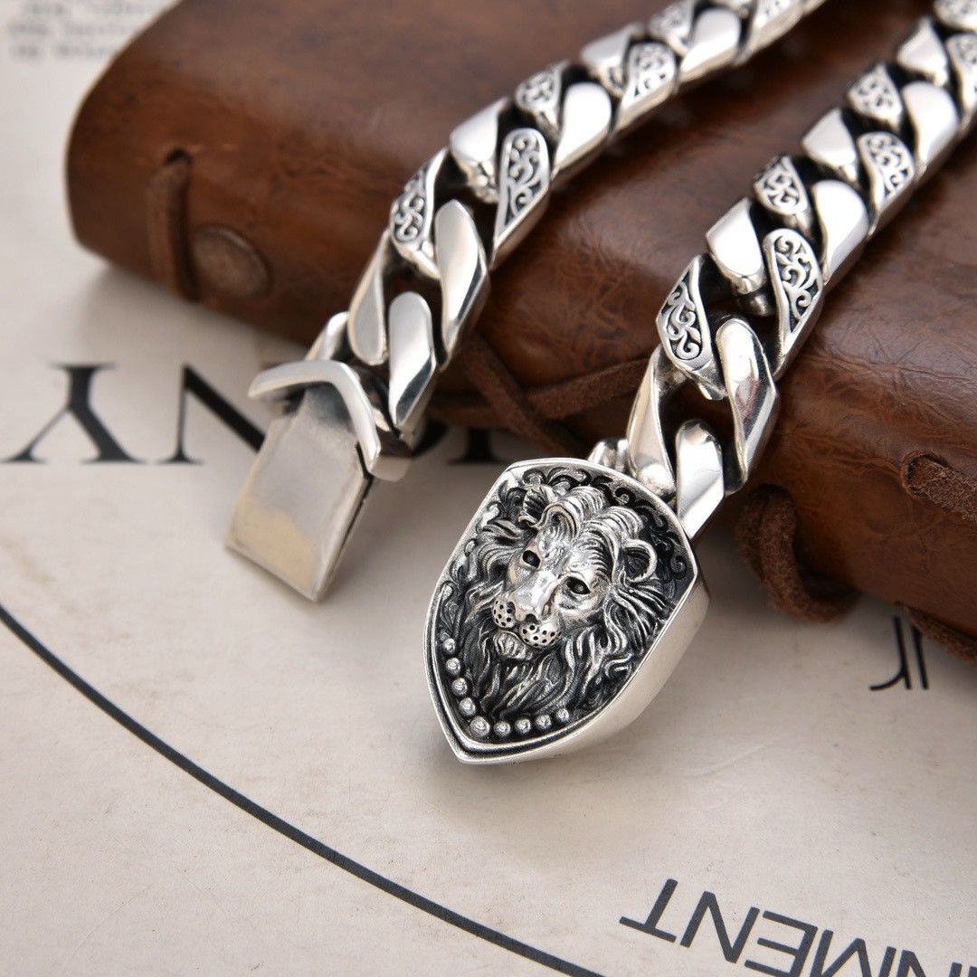 Other 20cm Domineering Lion Cuban Chain Bracelet Size ONE SIZE - 3 Thumbnail