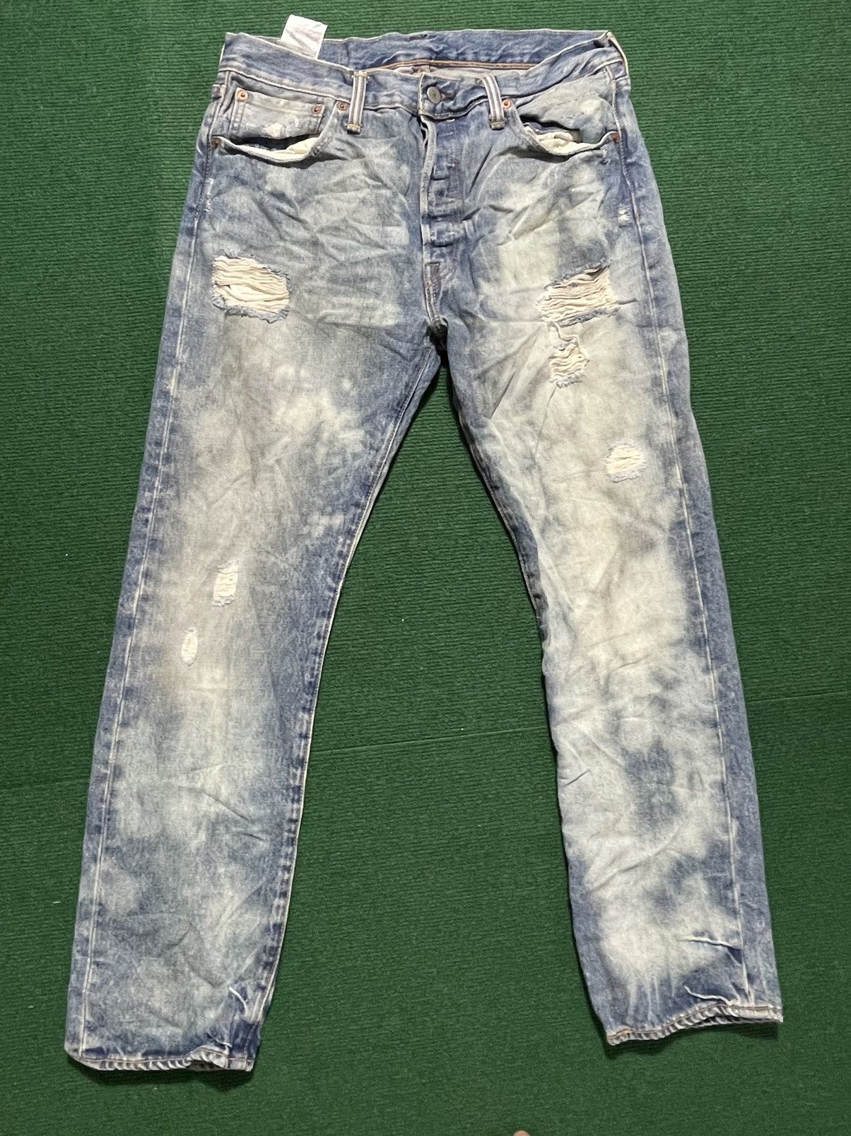 Levi's Rare Levis 501 Distressed Jeans Size US 33 - 1 Thumbnail
