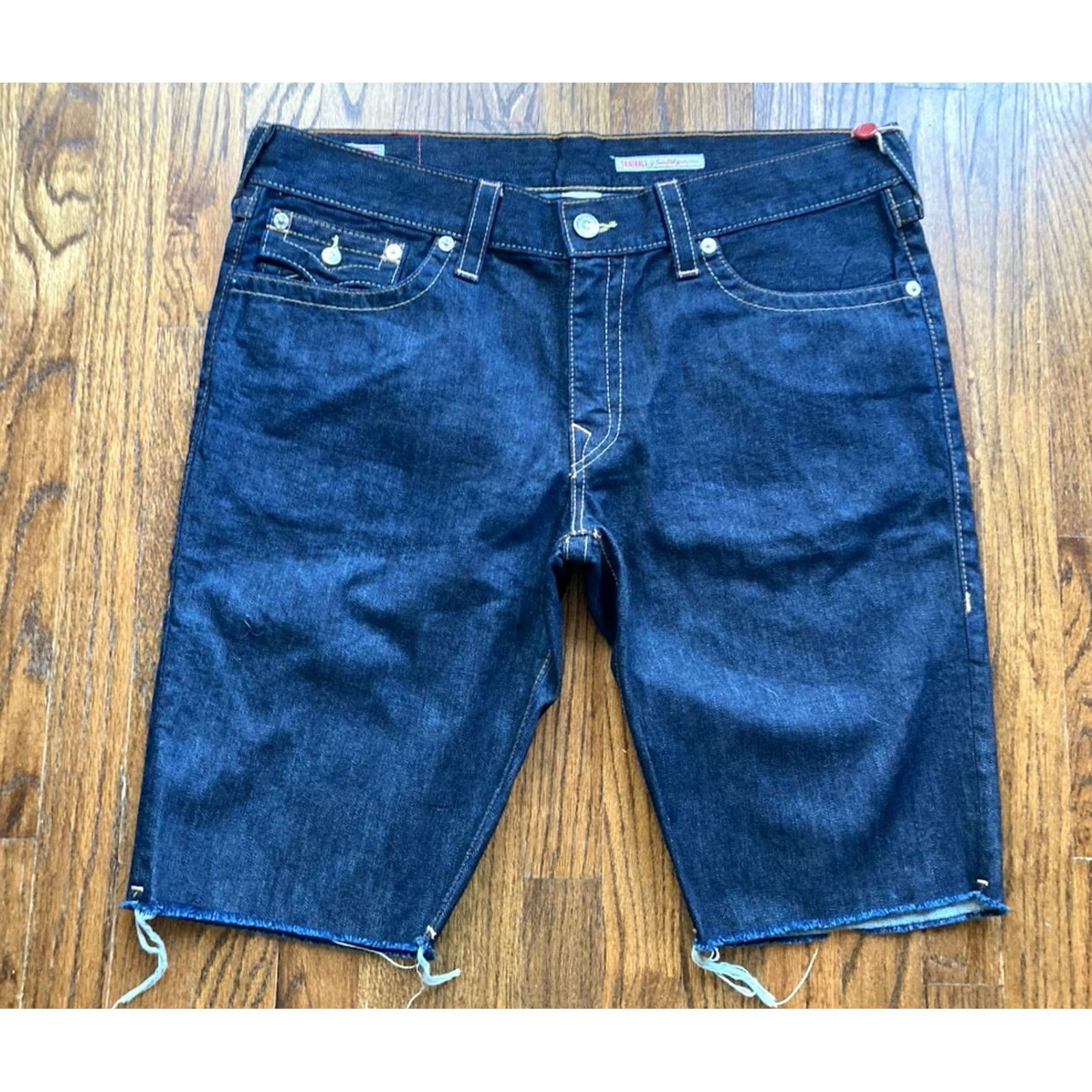 True Religion True Religion Shorts Jeans 5-Pocket Denim Relaxed Men's 38 Blue NWT Flap Pocket Size US 38 / EU 54 - 3 Thumbnail