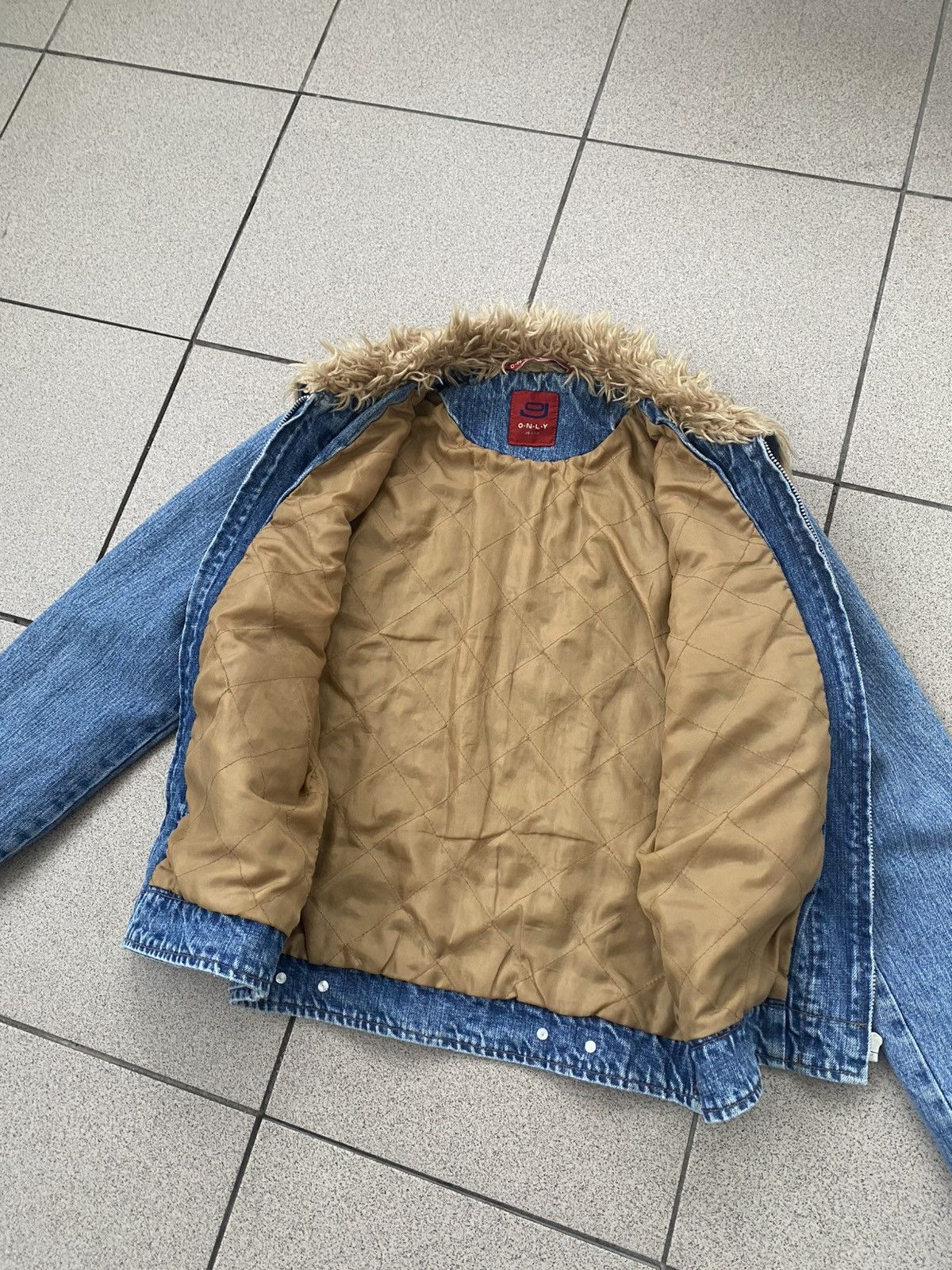 Japanese Brand Vintage 00s Fur/Denim Junta Watanabe Style Jacket Size US S / EU 44-46 / 1 - 6 Thumbnail