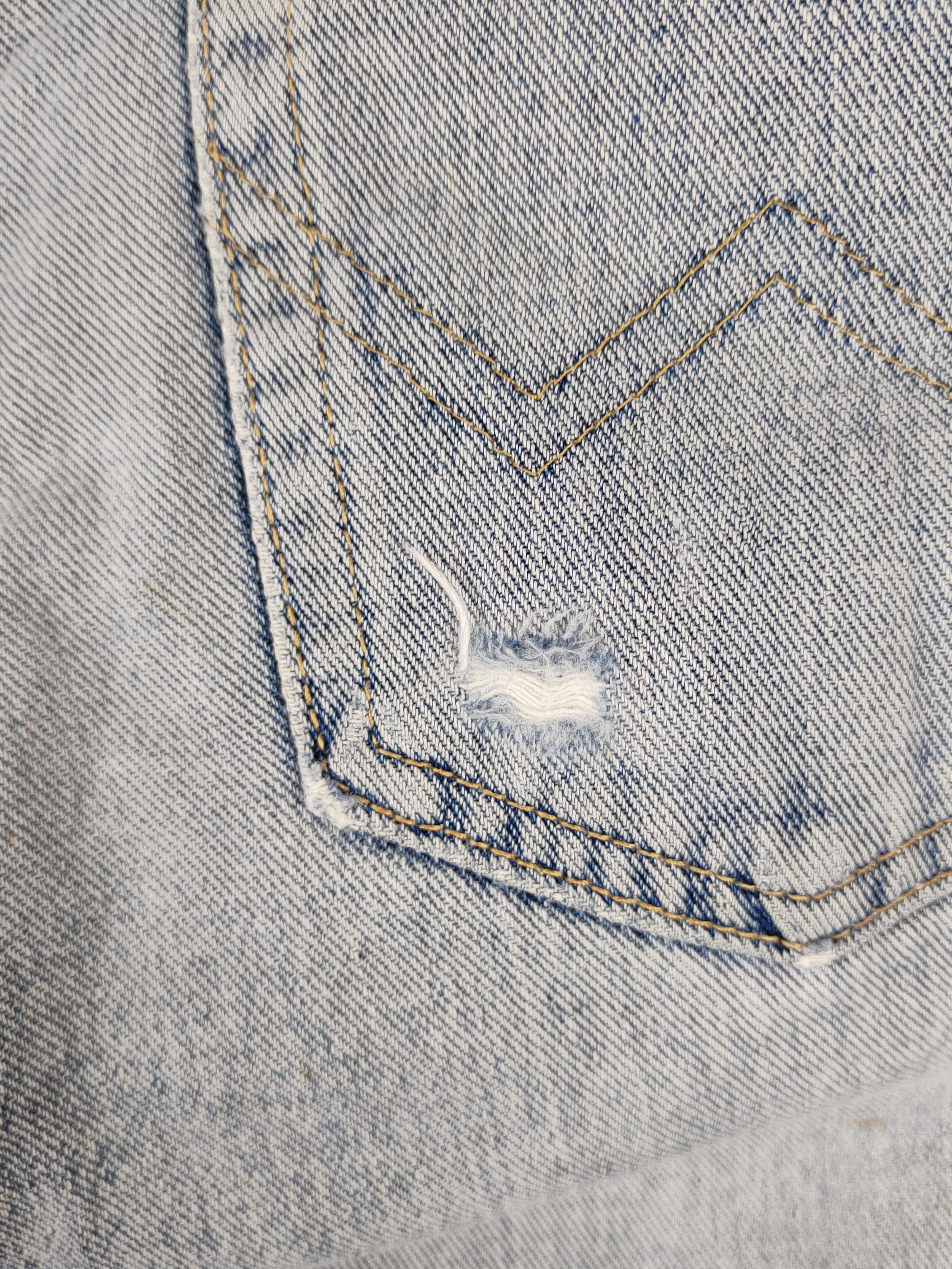 Edwin Edwin Blue Faded distressed ripped Denim #S1601 Size US 29 - 11 Thumbnail