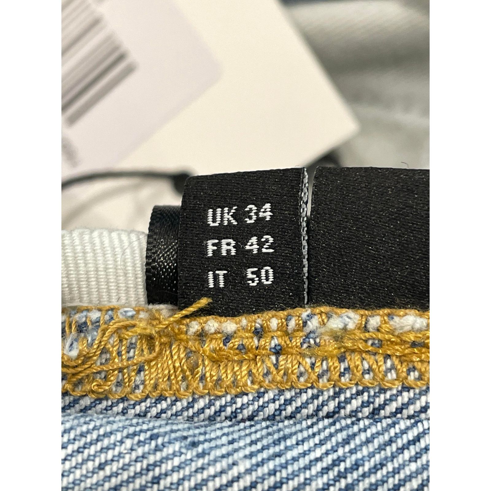 Amiri Amiri Thrasher White Stripe Light Wash Jeans Size US 34 / EU 50 - 9 Thumbnail