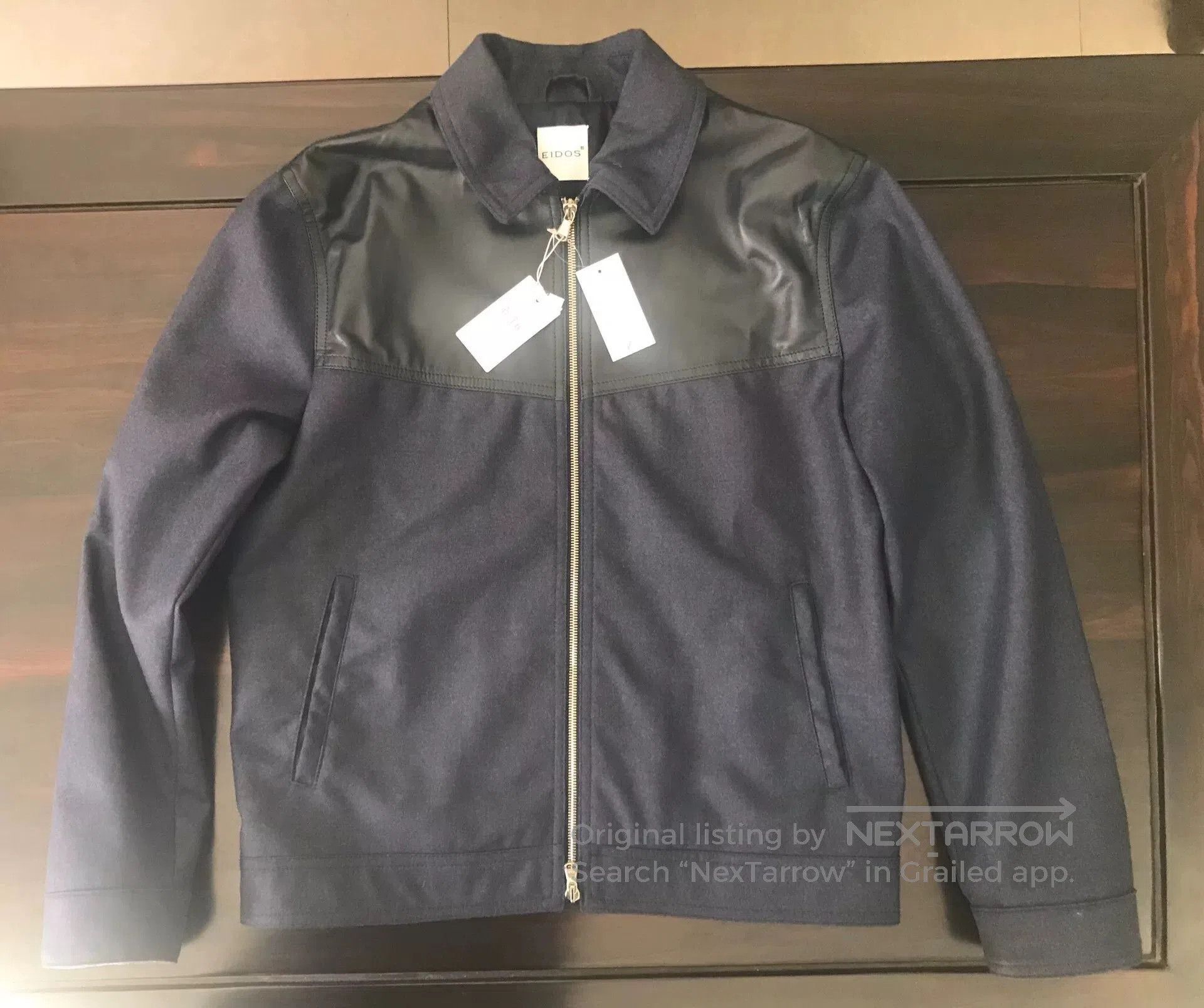 Other eidos wool and leather jacket size 48. Size US L / EU 52-54 / 3 - 1 Thumbnail