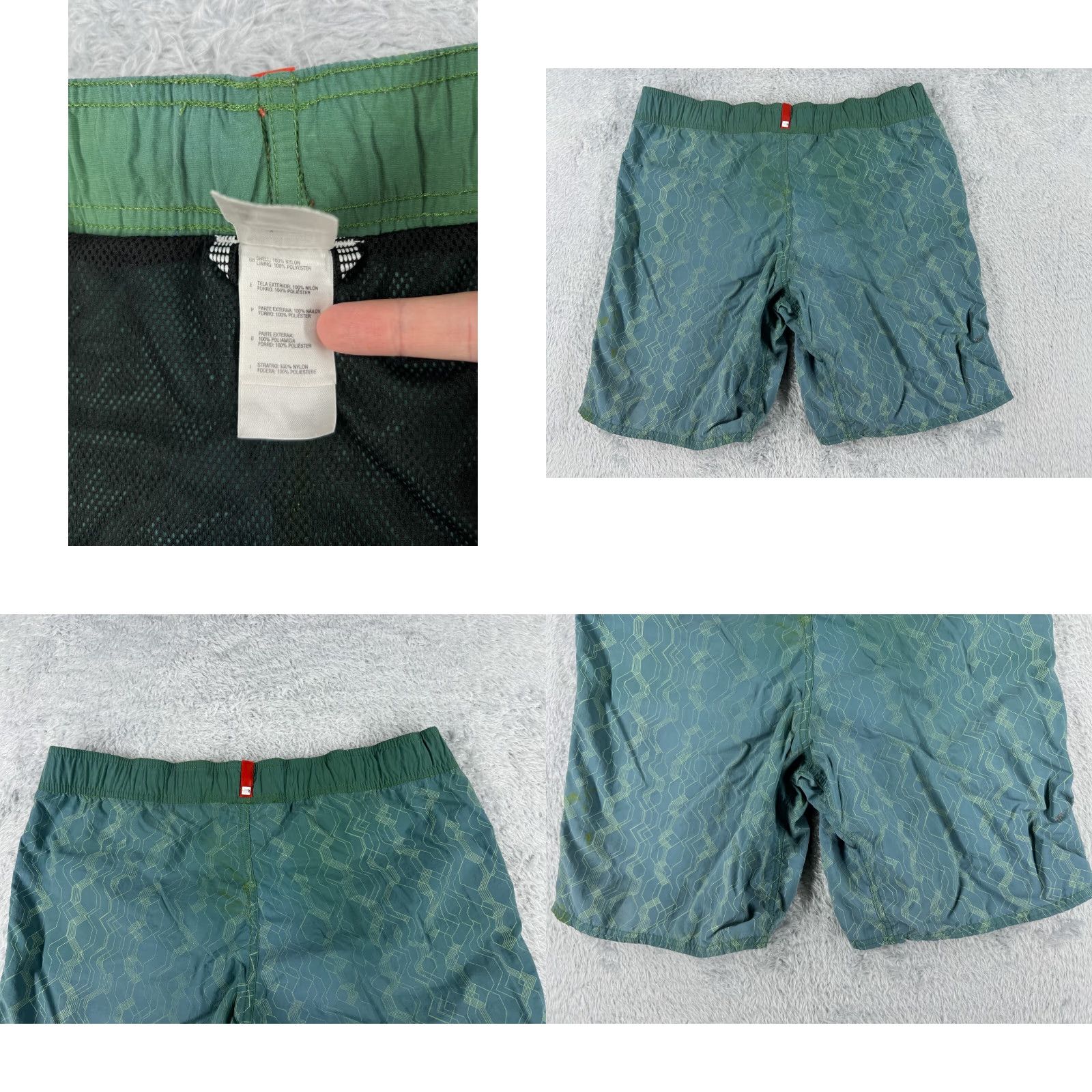 The North Face The North Face Swim Trunks Men S Blue Nylon Shell Lined Board Shorts Mens Sports Swimwear Blue Striped 90s? Size US 29 - 9 Thumbnail