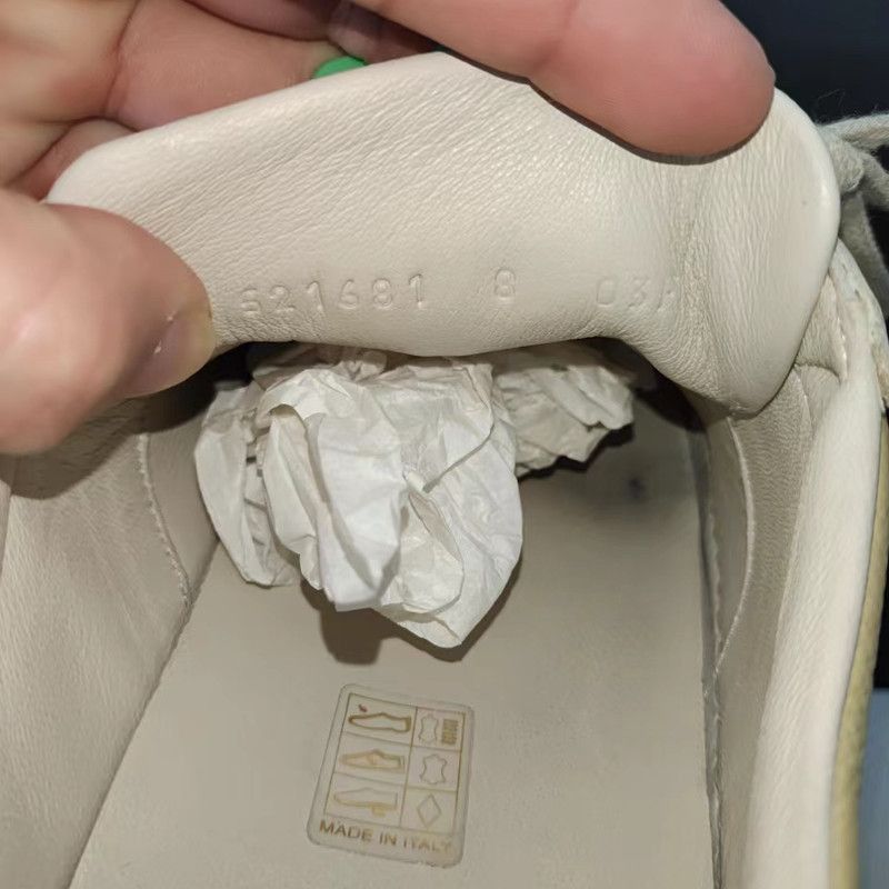 Gucci Gucci G74 Web Leather Low Top Sneakers - Size US 8.5 / EU 41-42 - 5 Thumbnail