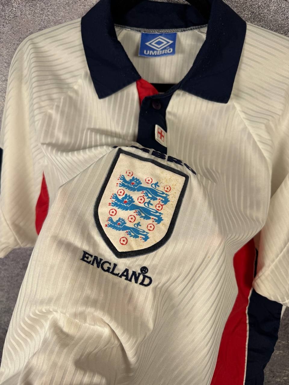 Vintage 90's England National Team 1998 Fan Soccer Jersey XL Size US XL / EU 56 / 4 - 7 Thumbnail