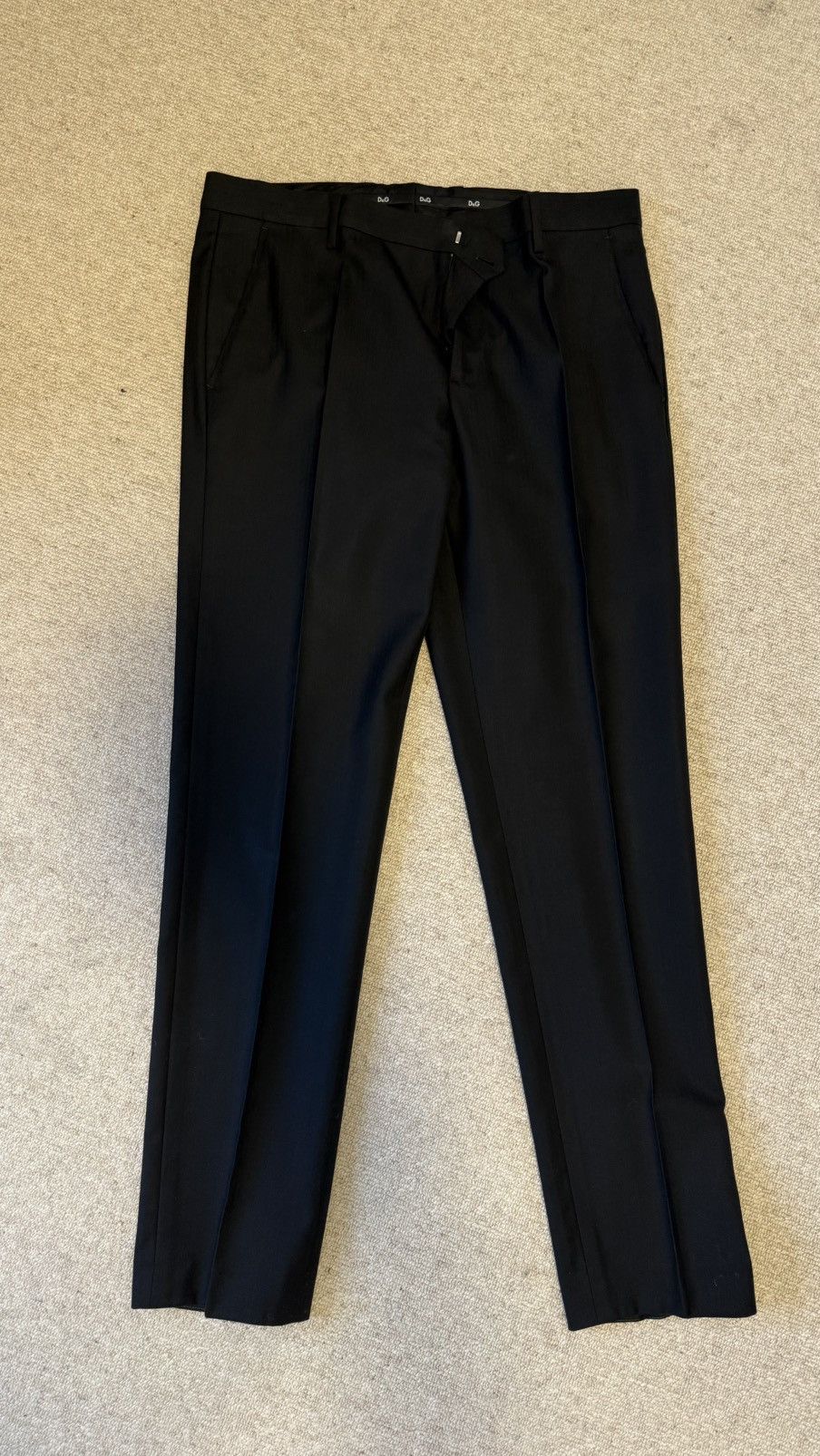 Dolce & Gabbana D&G Dolce & Gabbana Black Wool Silk Suit (EU 50) Size 40R - 7 Thumbnail