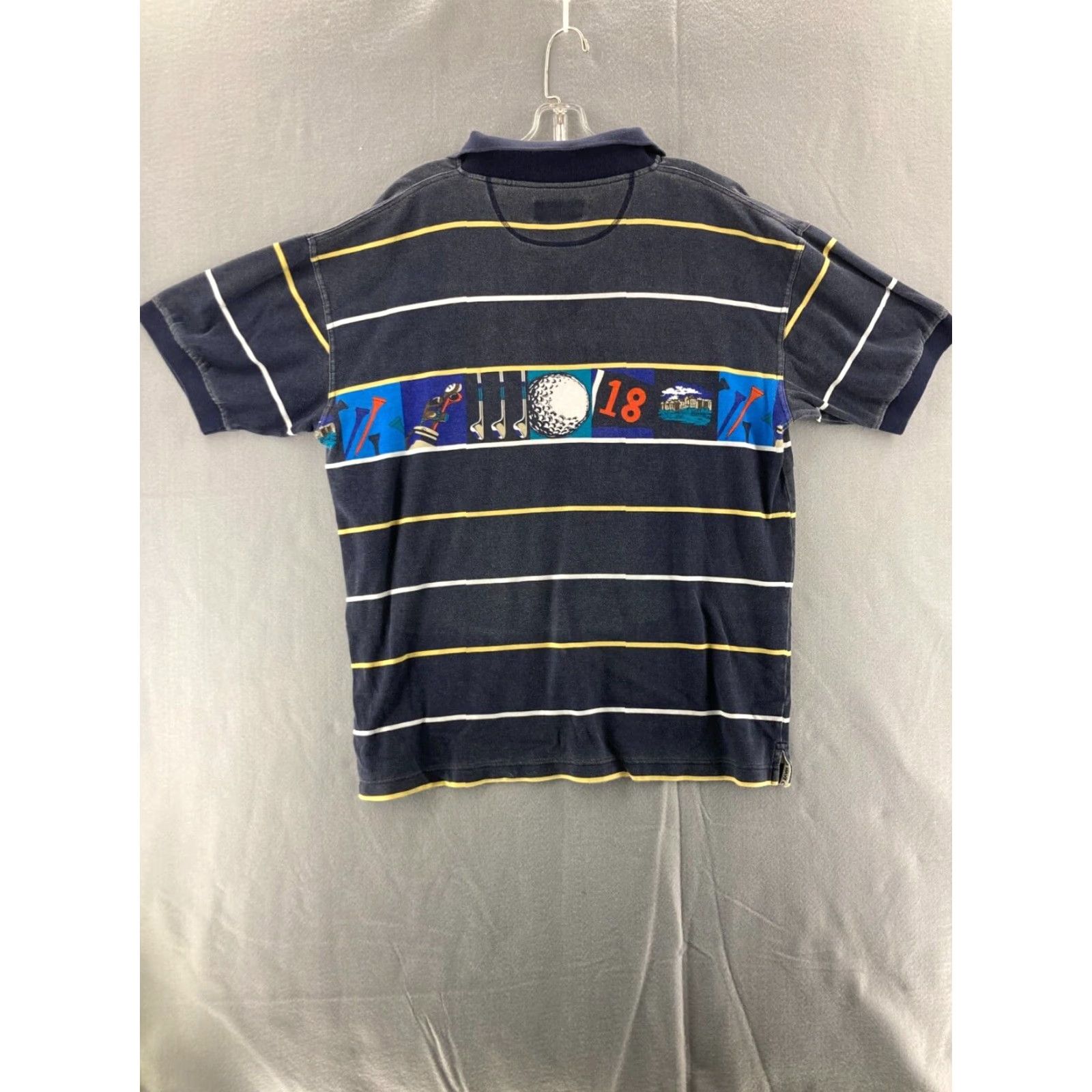 Vintage VINTAGE Pivot Rules Shirt Mens Large Striped Polo Golf Shirt Casual Size US L / EU 52-54 / 3 - 6 Thumbnail