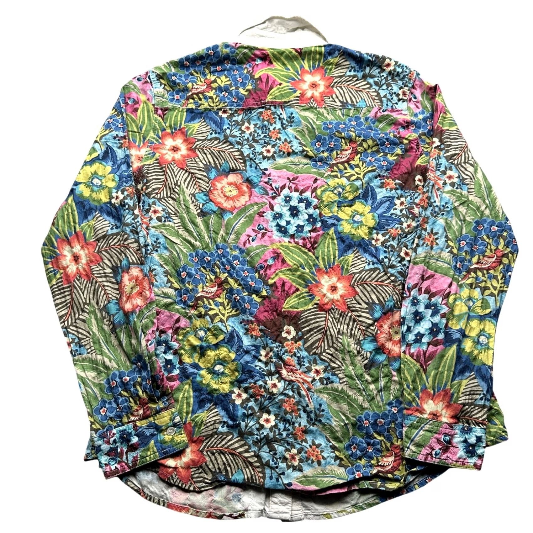 J.McLaughlin J. McLaughlin Lois Blouse Floral Button-Up Long Sleeve Shirt Womens Small White Size S / US 4 / IT 40 - 2 Thumbnail