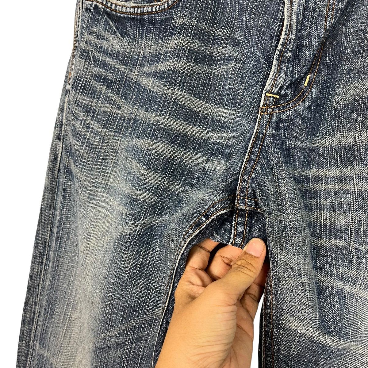 Japanese Brand Vintage Edwin Faded Denim Jeans Size 32" / US 10 / IT 46 - 13 Thumbnail