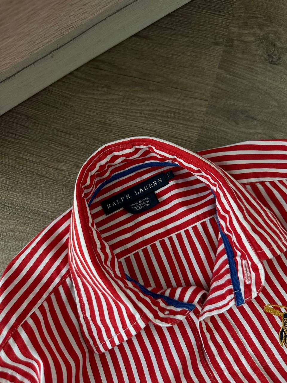Polo Ralph Lauren × Vintage Vintage Polo Ralph Lauren Red Big Logo Shirt Size S / US 4 / IT 40 - 10 Thumbnail
