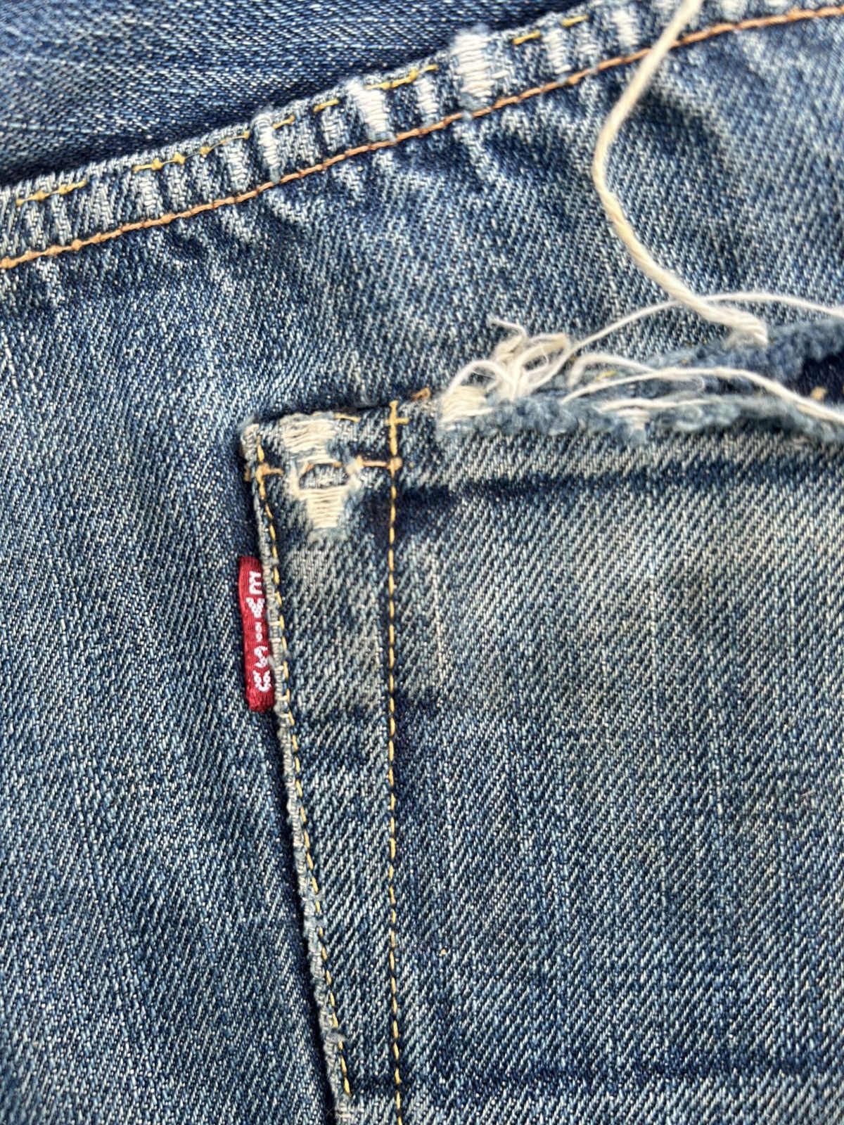 Kapital Thrashed Vintage Evisu Selvedge No1 Special Denim Jeans Size US 37 - 18 Thumbnail
