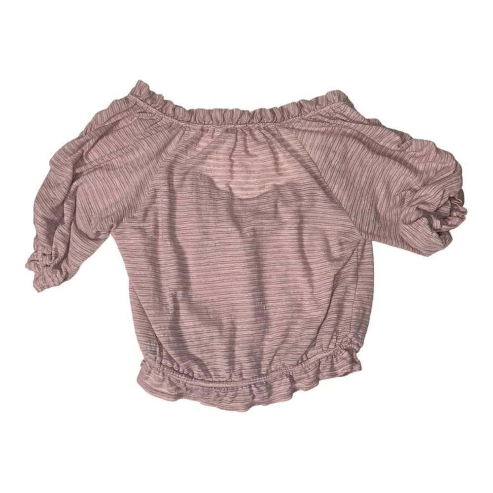 Free People Free People l Pink Striped Dorothy Ruched Puff Sleeve Small Size S / US 4 / IT 40 - 3 Thumbnail