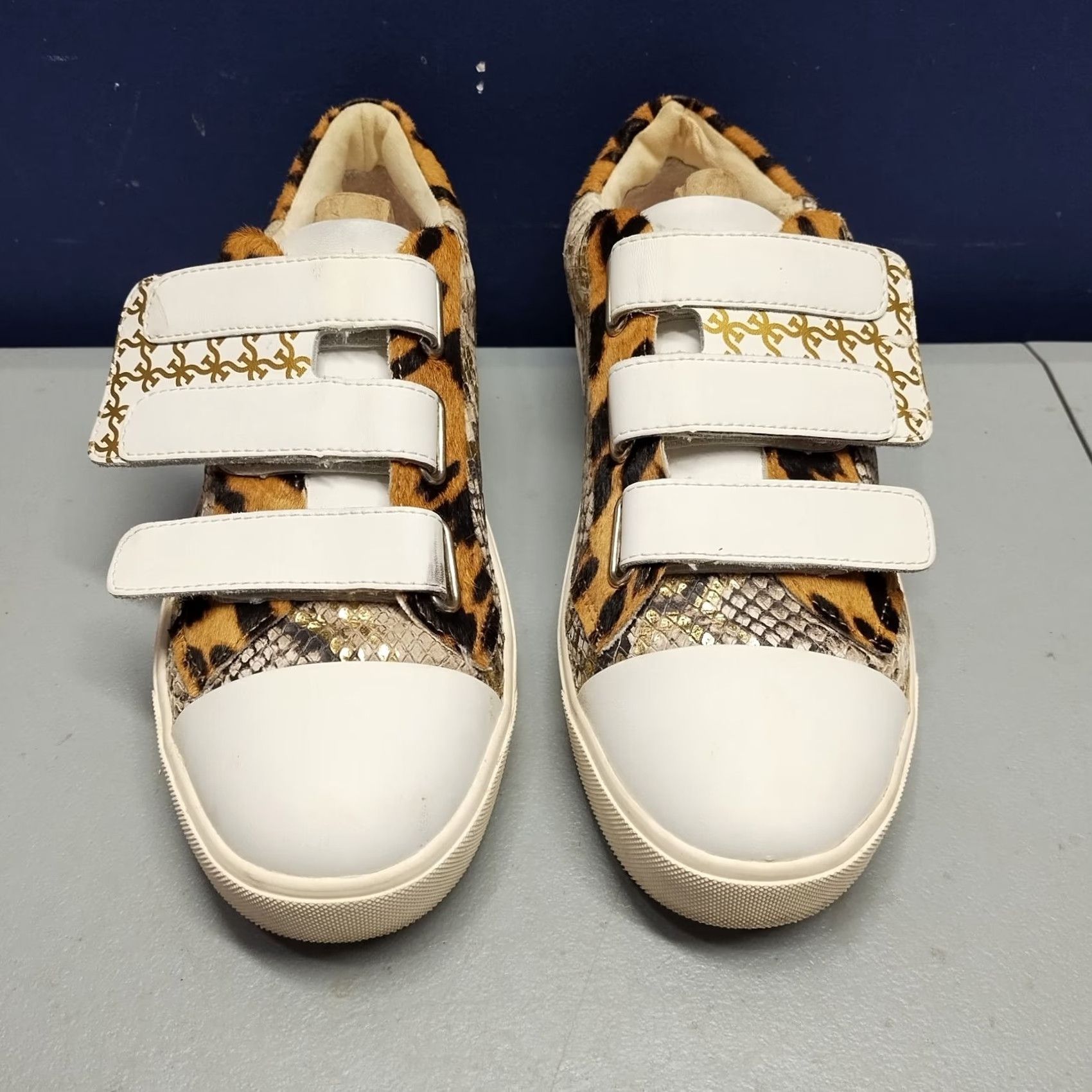 Sam Edelman Sam Edelman Emilie Sneakers Womens US 8M Multicolor Snake Leopard Print Leather Size US 8 / IT 38 - 3 Thumbnail