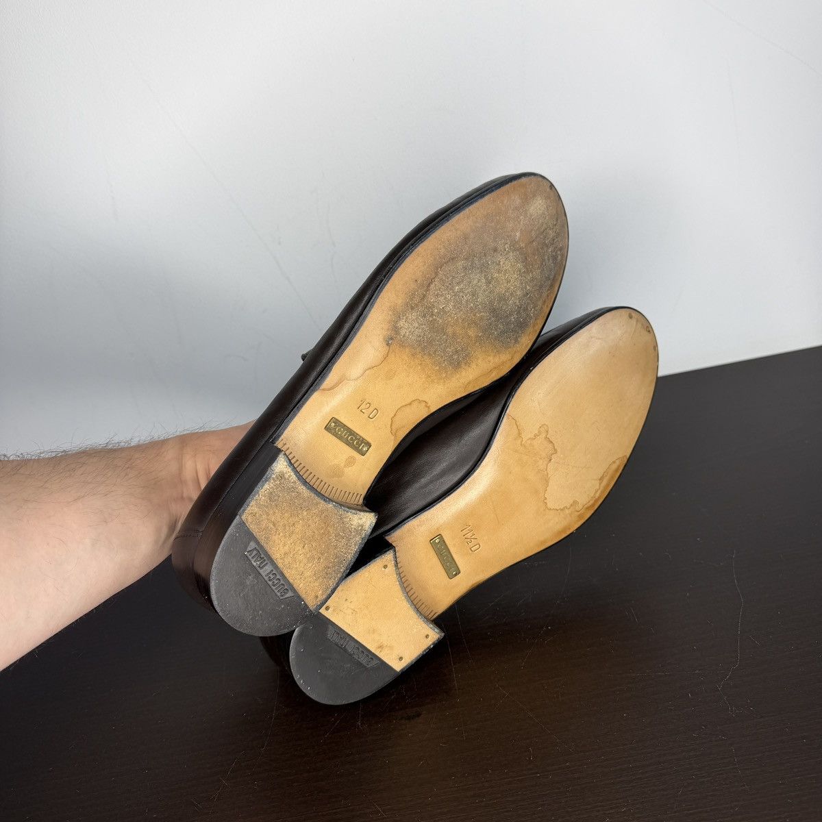 Gucci NEW GUCCI Jordaan Loafers Formal Shoes Leather Brown Size US 11.5 / EU 44-45 - 5 Thumbnail