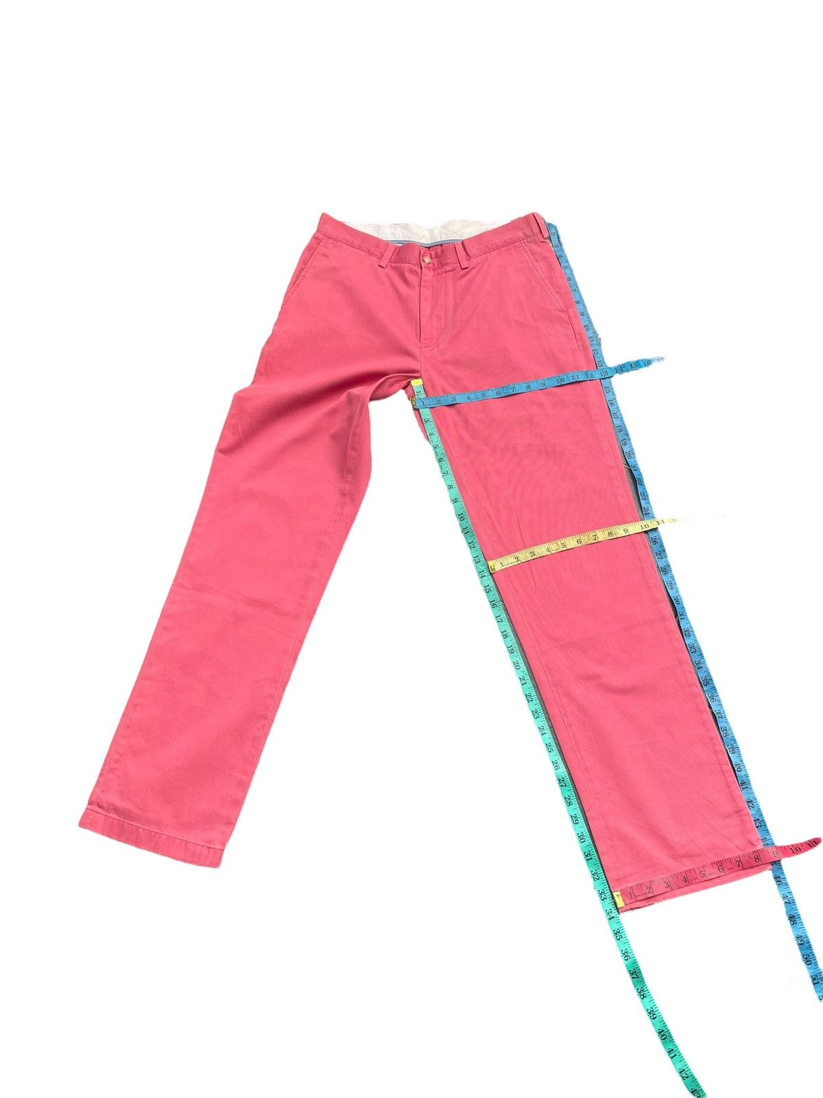 Designer Vintage Polo Ralph Lauren Pink Chinos Size US 34 / EU 50 - 8 Thumbnail