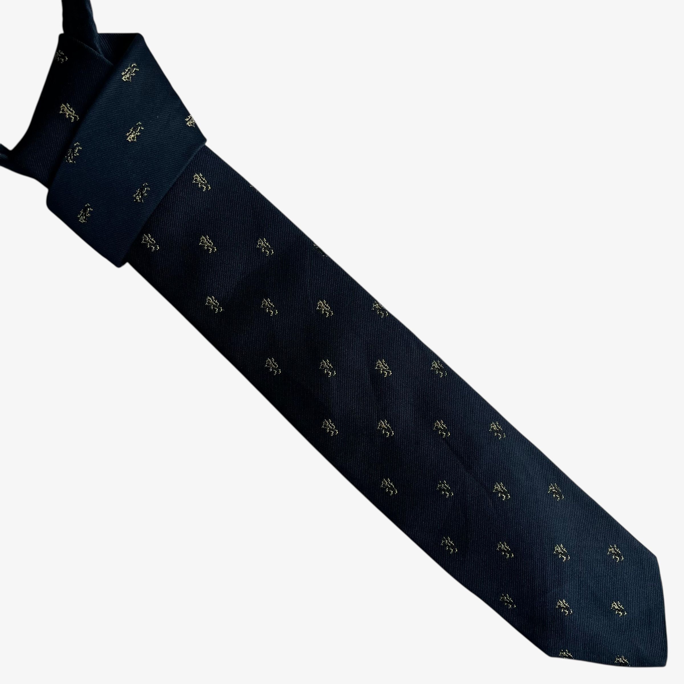Robert Talbott Vintage 90s Robert Talbott Geometric Lion Print Silk Tie Size ONE SIZE - 1 Thumbnail