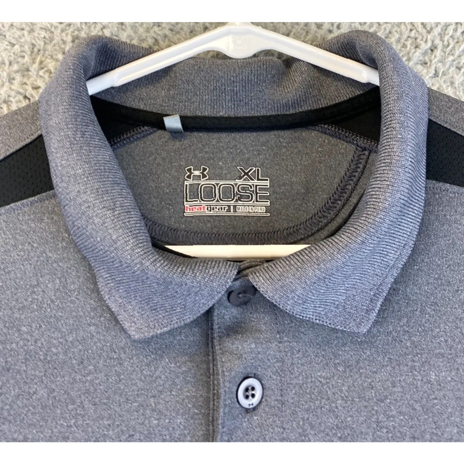 Under Armour Under Armour Men's Blue Golf Polo Shirt HeatGear XL / 78-30 Size US XL / EU 56 / 4 - 3 Thumbnail