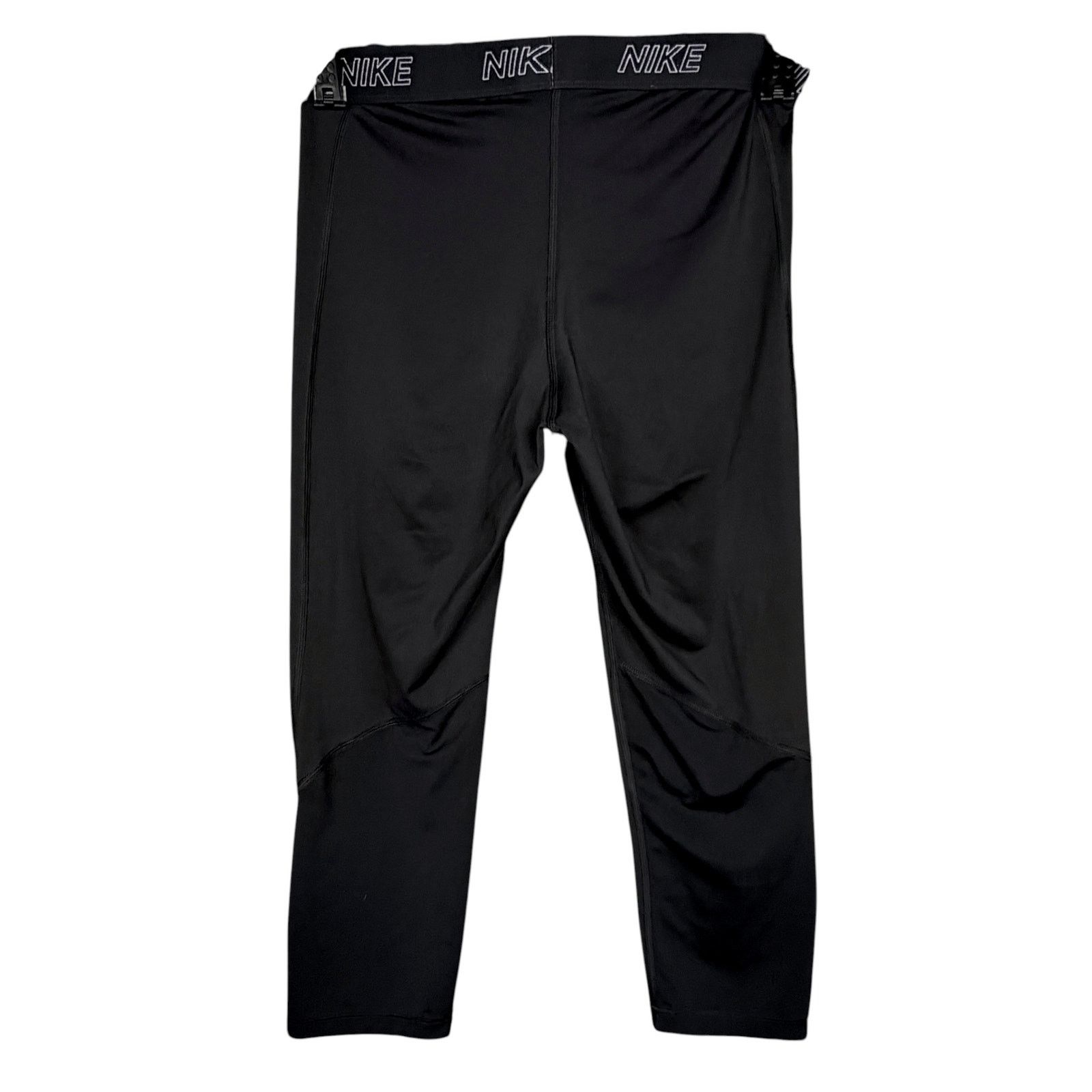 Nike Nike Compression Tights Mens L Black Dri-FIT Training Pants Size US 36 / EU 52 - 2 Thumbnail