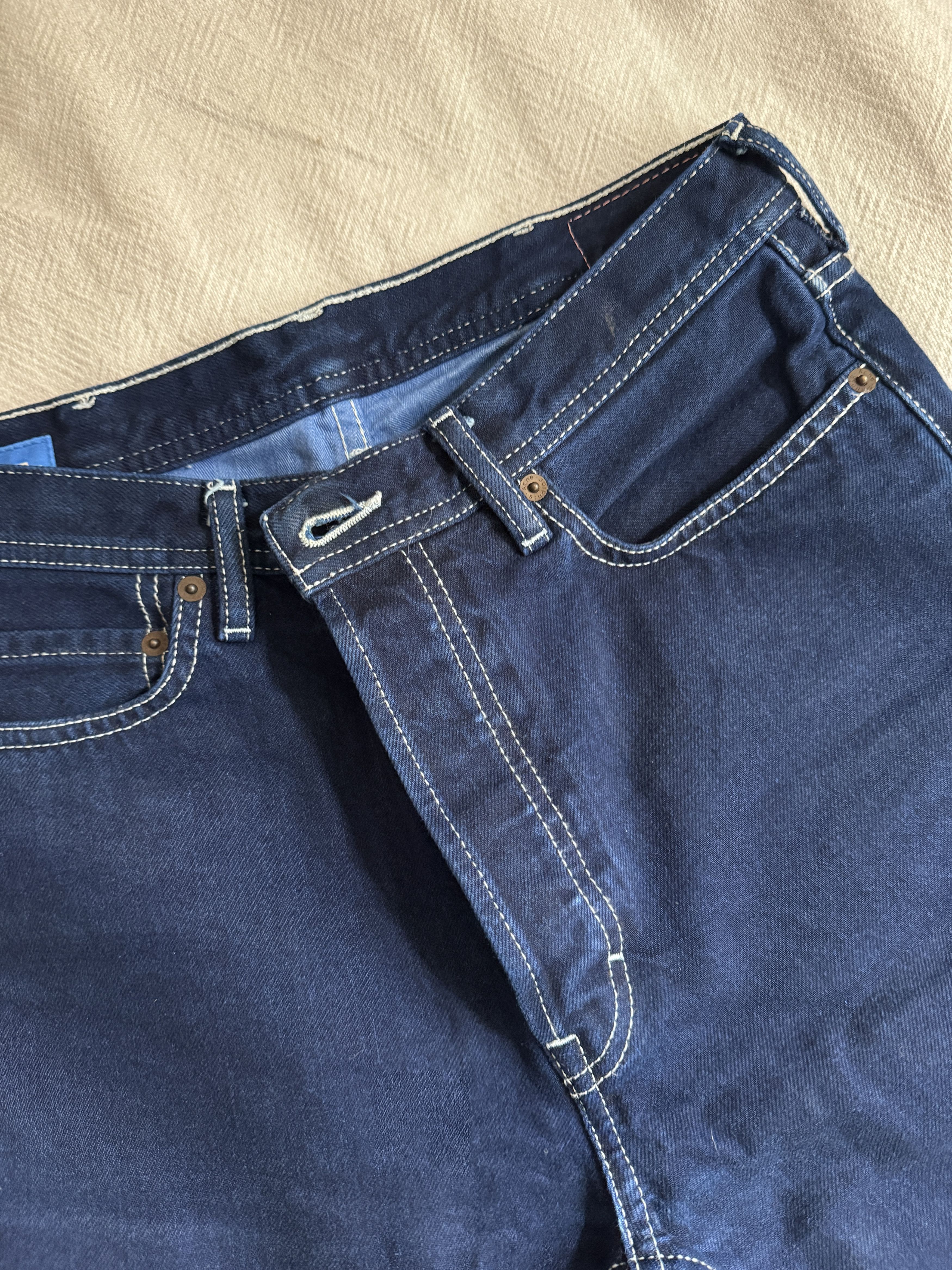 Acne Studios Bla Konst Jeans - Log Cobolt Size 25" / US 0 / IT 36 - 7 Thumbnail