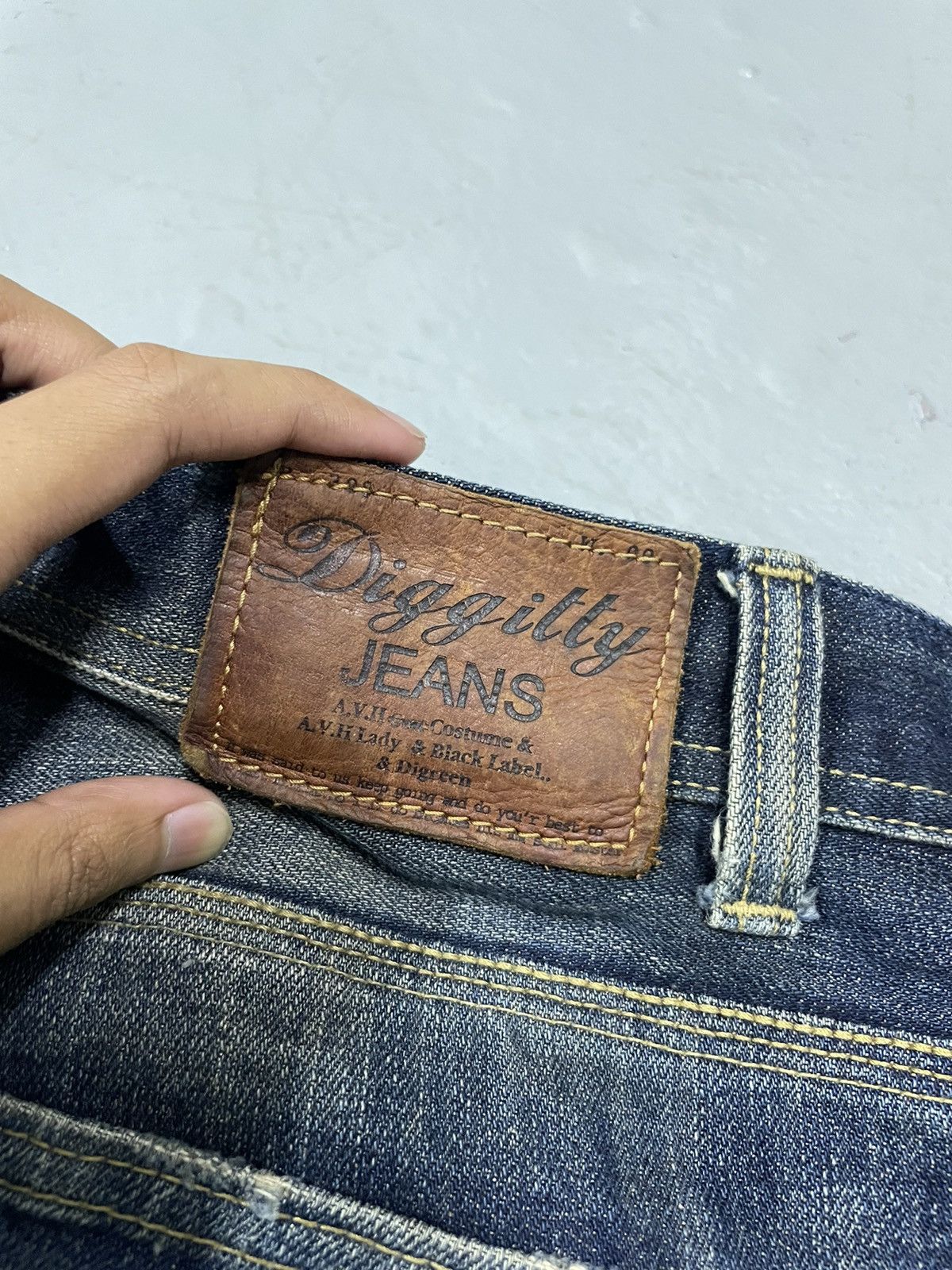 Seditionaries A.V.H Relaxed Fit Jeans Distressed Indigo Size US 36 / EU 52 - 11 Thumbnail