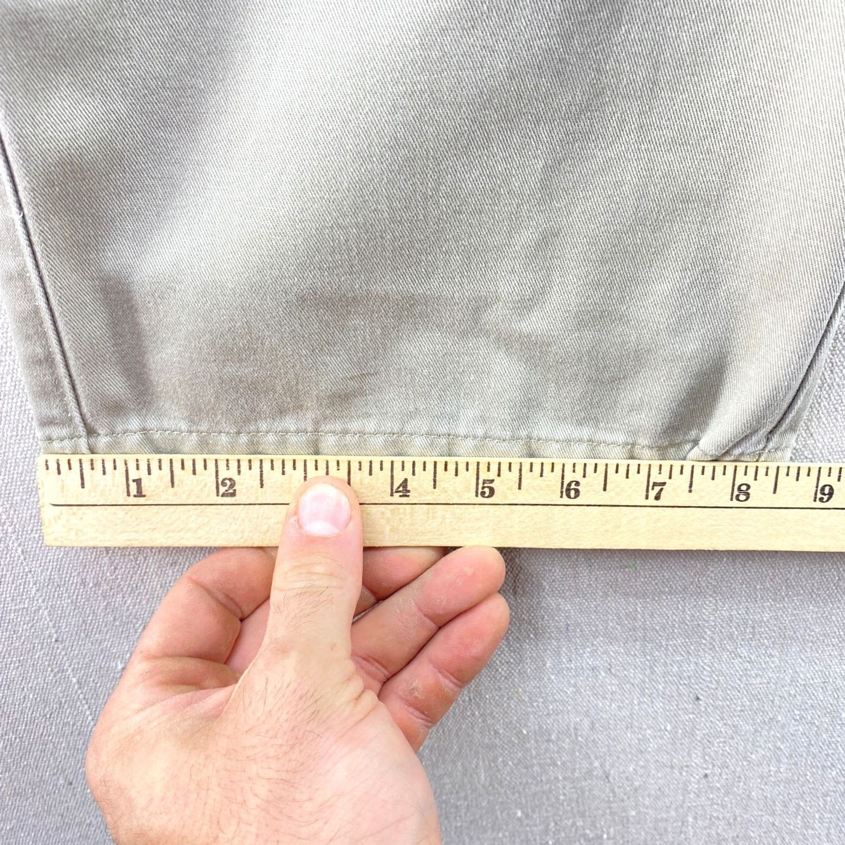 Vintage Cabela's Pants Men 36x32 Beige Chino Hunting Fishing Hiking Comfort Stretch Waist Regular Front Flat Front Denim Cotton JAB Men Size US 36 / EU 52 - 5 Thumbnail