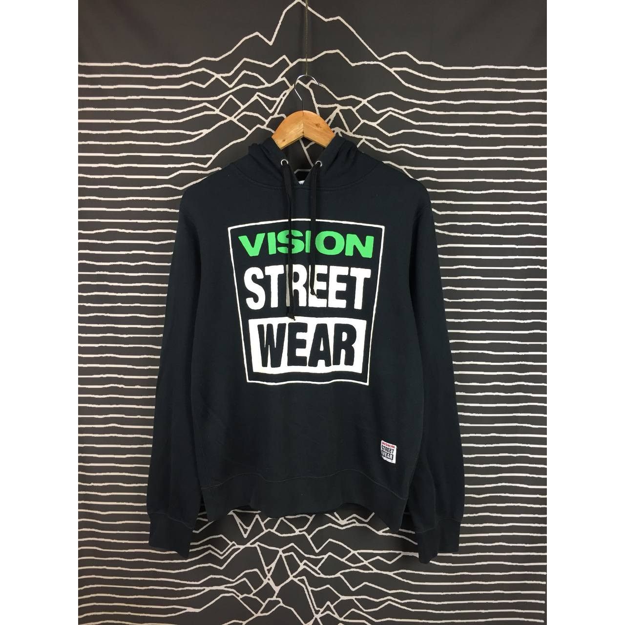 Vintage × Vision Streetwear Vision Street Wear Box Logo Pullover Skate Hoodie Size US M / EU 48-50 / 2 - 2 Thumbnail