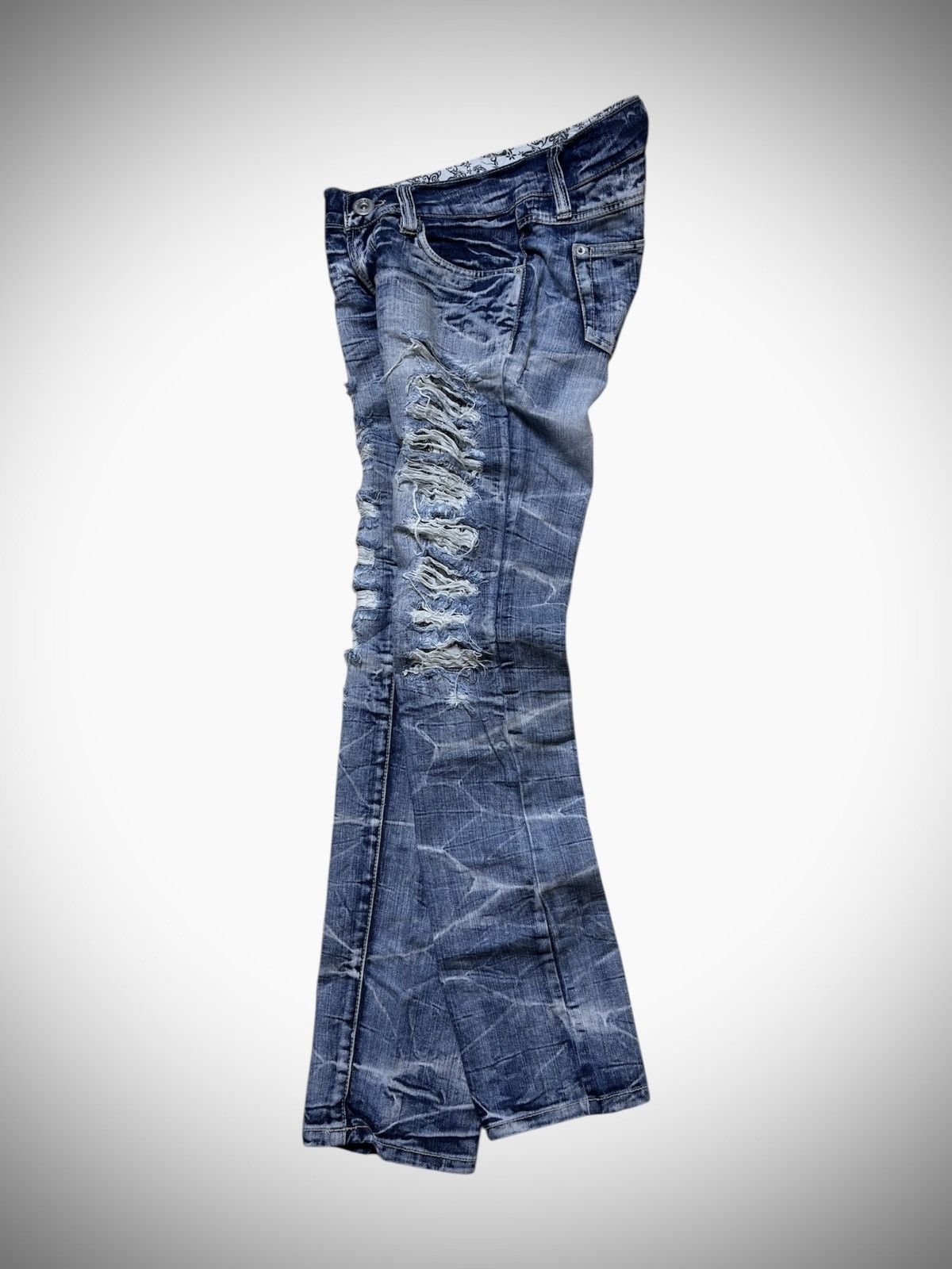 Japanese Brand 2000’s Bless Tokyo - Japanese Archive Punk Distressed Jeans Size 27" / US 4 / IT 40 - 2 Thumbnail