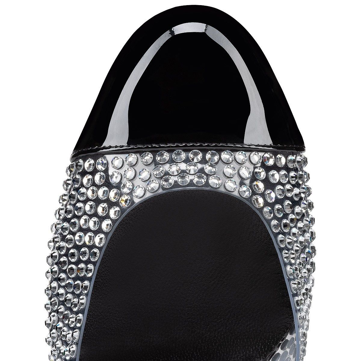 Christian Louboutin o1s1wg110325 Miss MJ Strass Pump in Black Size US 10 / IT 40 - 4 Thumbnail