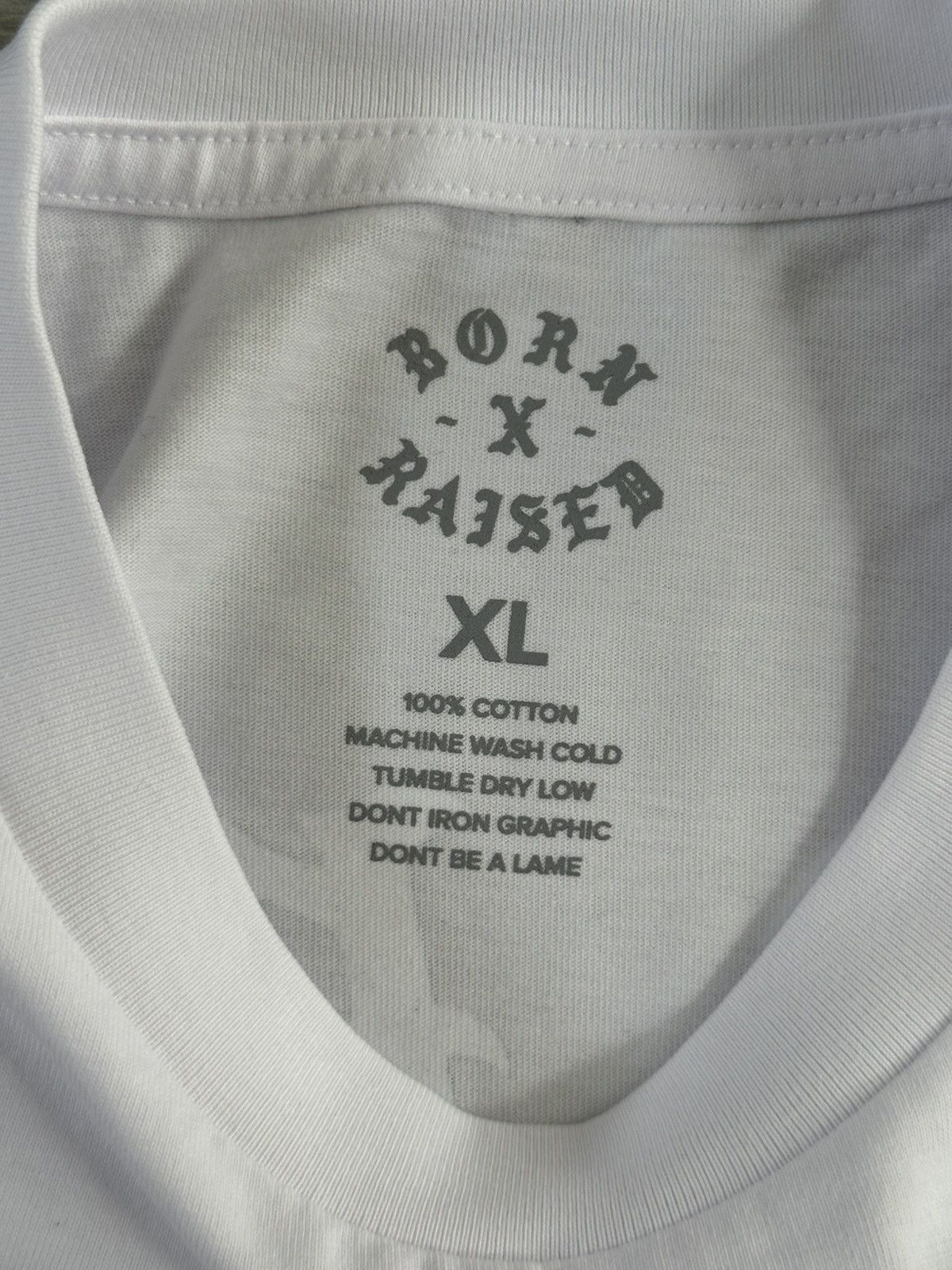 Born X Raised BORN X RAISED Praying Hands Rocker Tee White Blue Size XL Size US XL / EU 56 / 4 - 3 Thumbnail