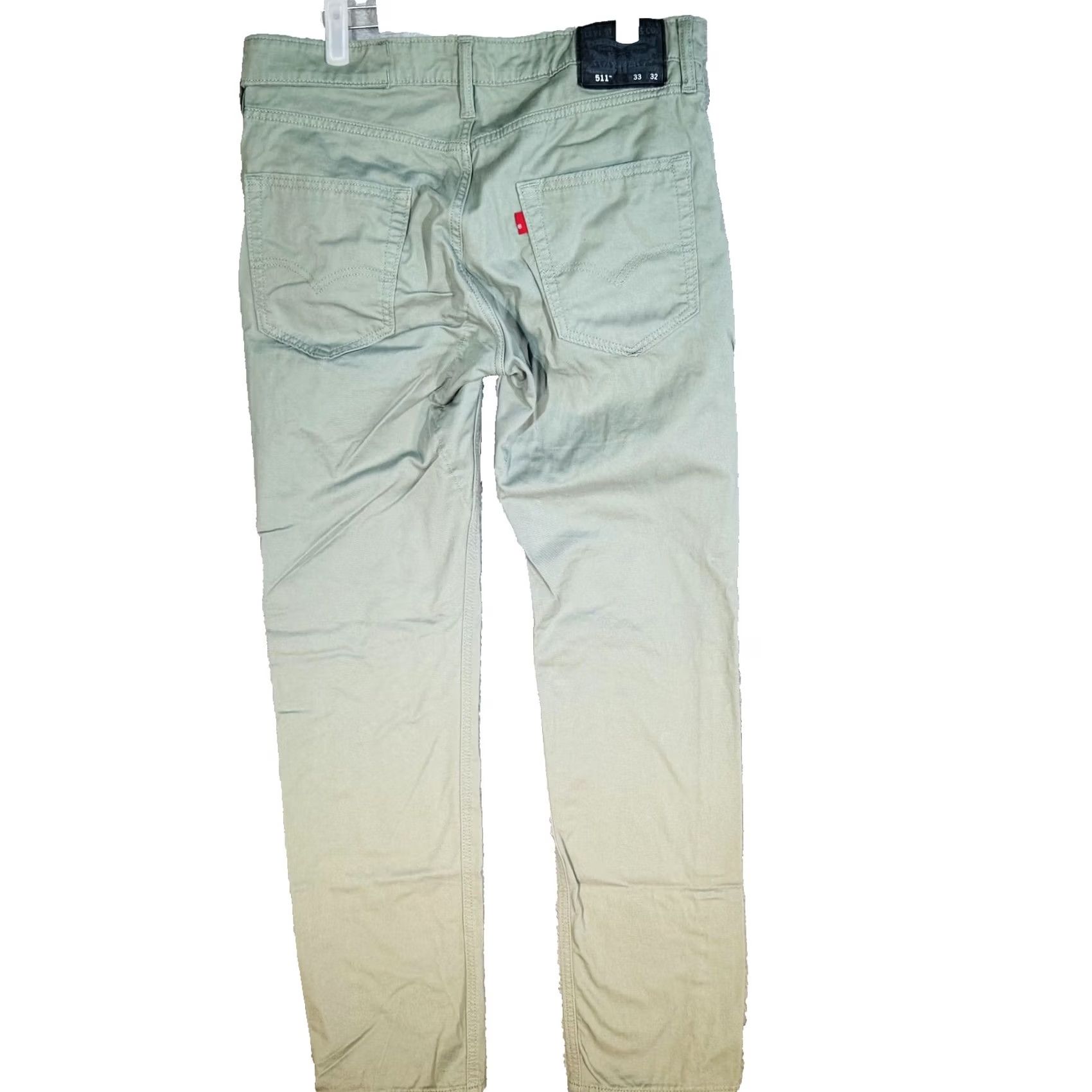 Levi's Levi's 511 Slim Taper Jeans Mens 33x32 Green Denim Zip Fly Mid Rise Slim Stretch Pocket 5-Pocket Coat? Size US 33 - 2 Thumbnail